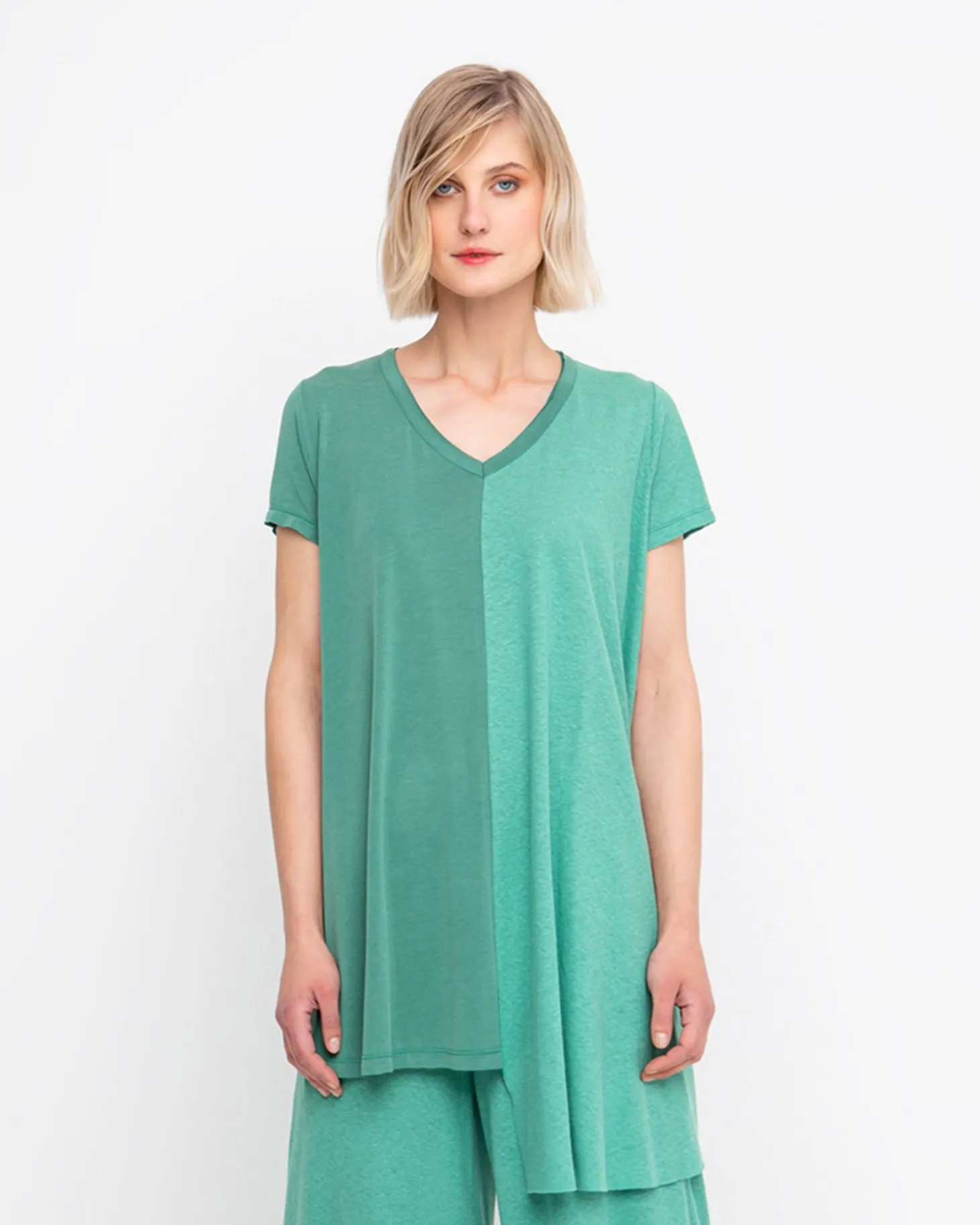 Women Alembika Ozai N Ku Asymmetrical Tunic Top, Green
