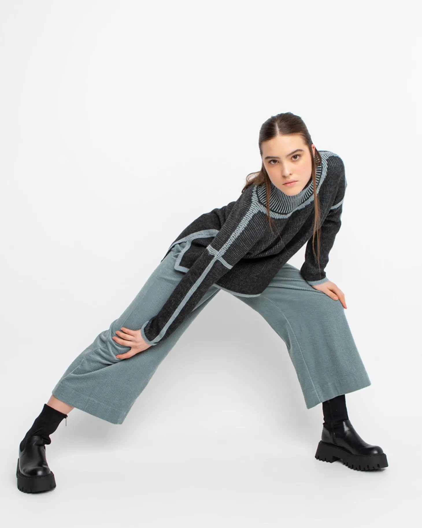 Women Alembika Ozai N Ku Baby Corduroy Pants, Mint