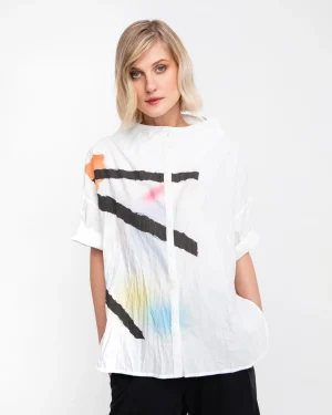 Women Alembika Ozai N Ku Crinkle Funnel Top, Mirage