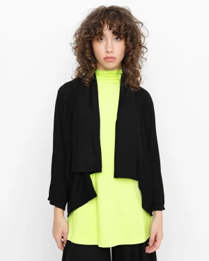 Women Alembika Ozai N Ku Drape Neck Cardigan, Black