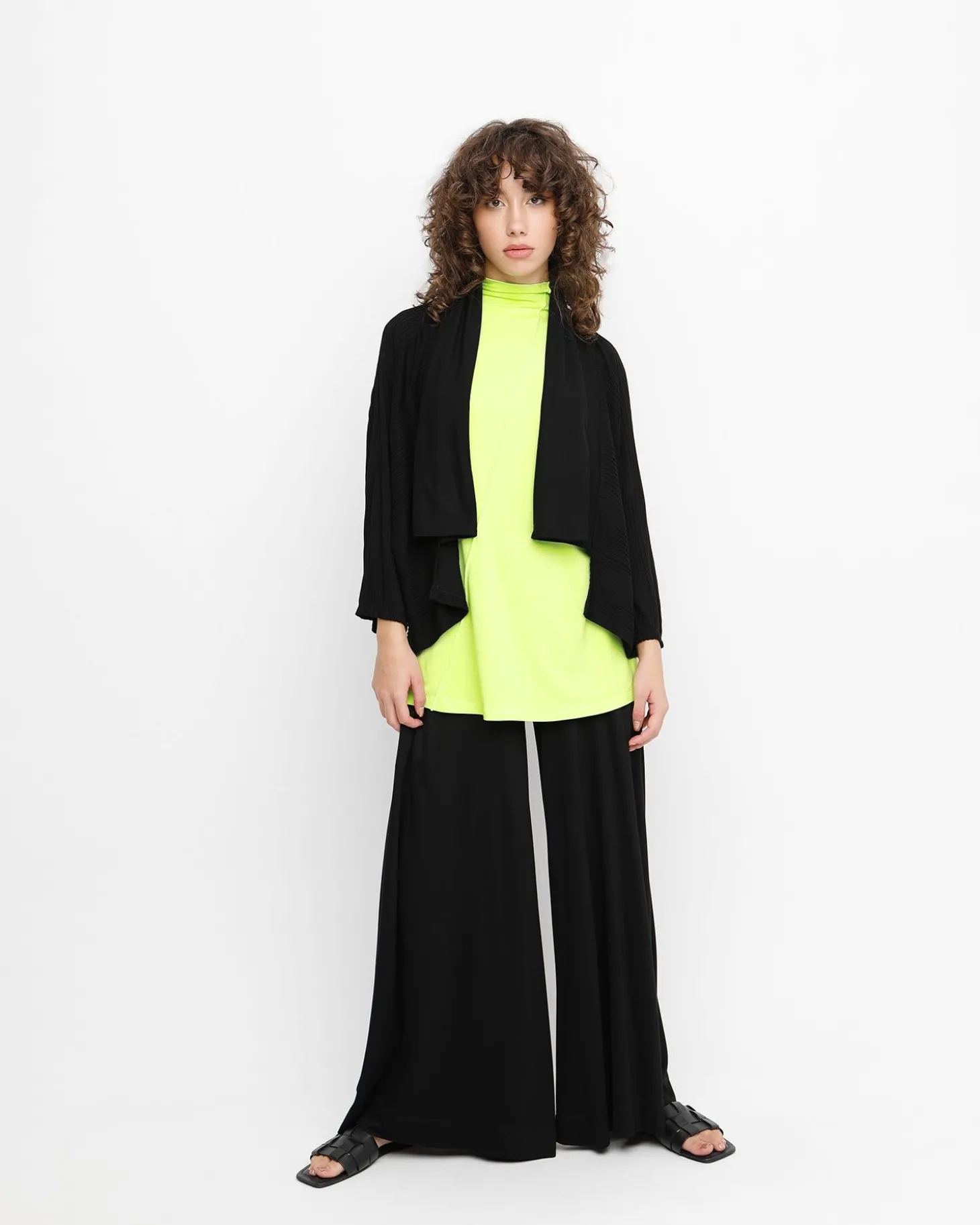 Women Alembika Ozai N Ku Drape Neck Cardigan, Black