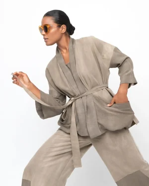 Women Alembika Ozai N Ku Dune Waist Jacket, Sahara