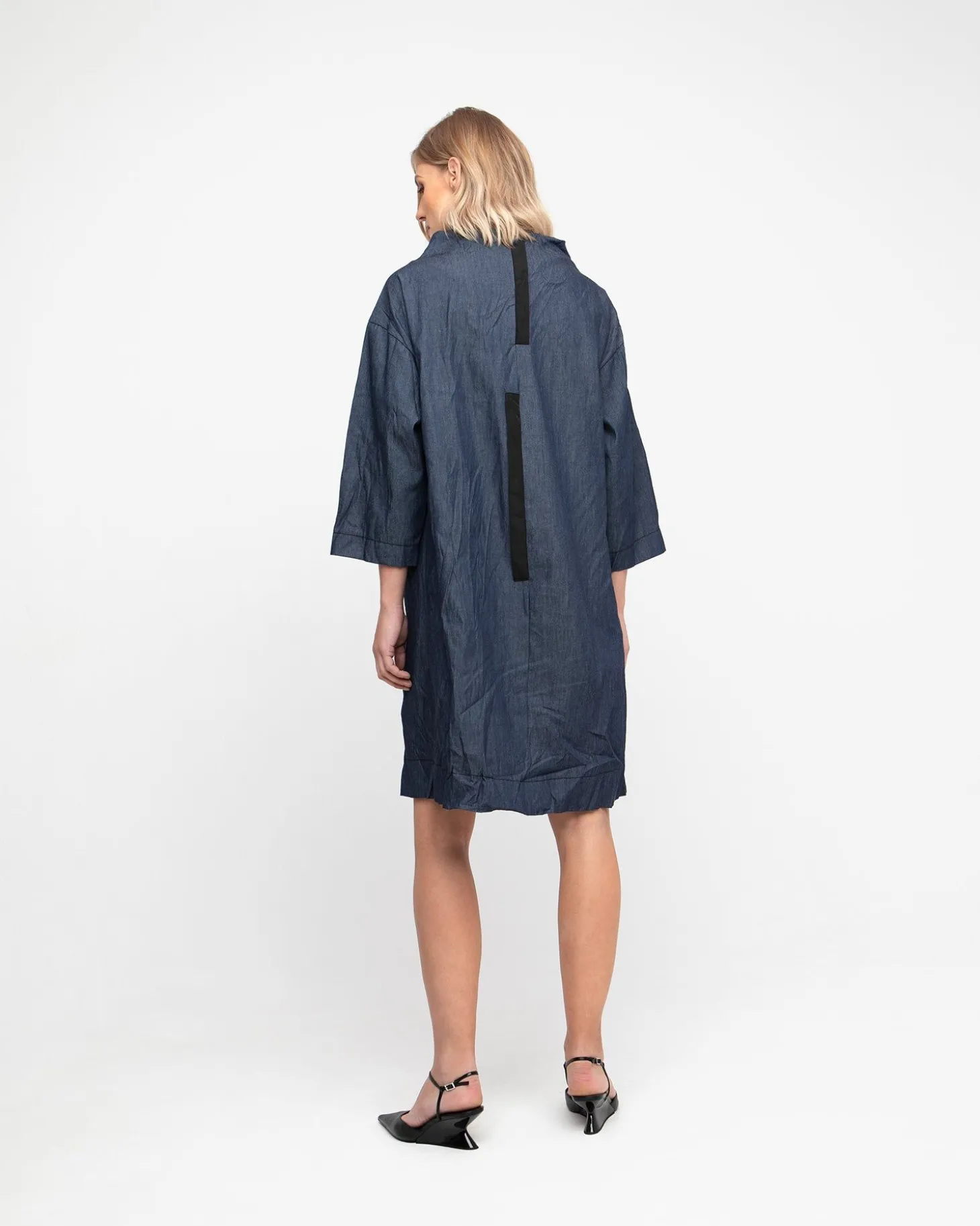 Women Alembika Ozai N Ku Funnel Dress, Denim