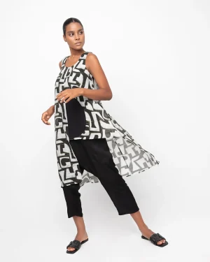 Women Alembika Ozai N Ku Glyph Tunic Top, Puzzle