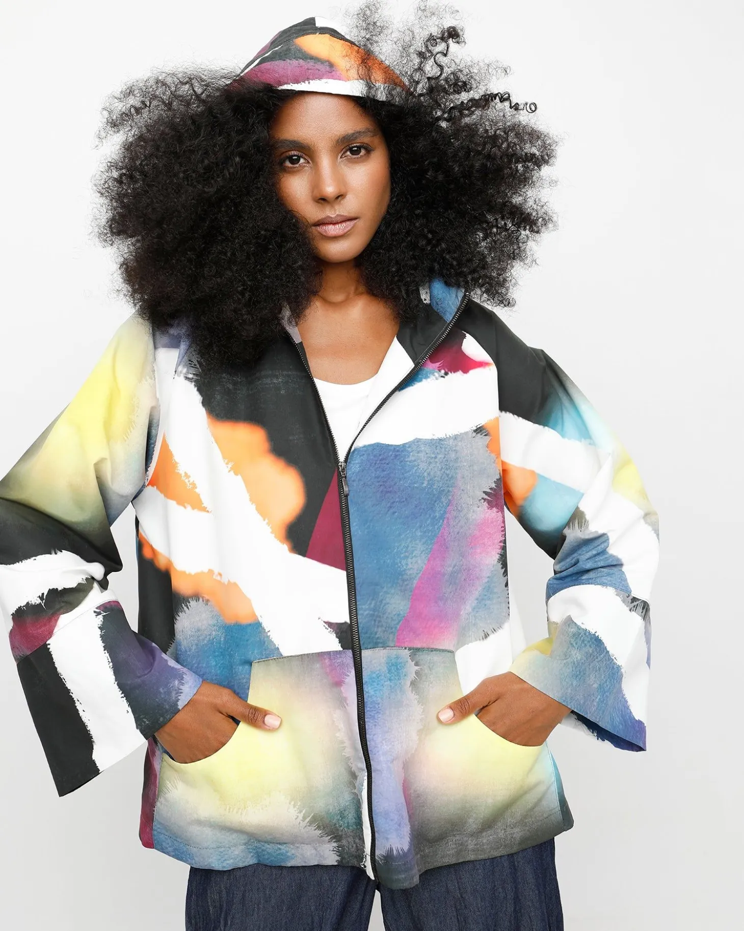 Women Alembika Ozai N Ku Jogger Jacket, Fireworks
