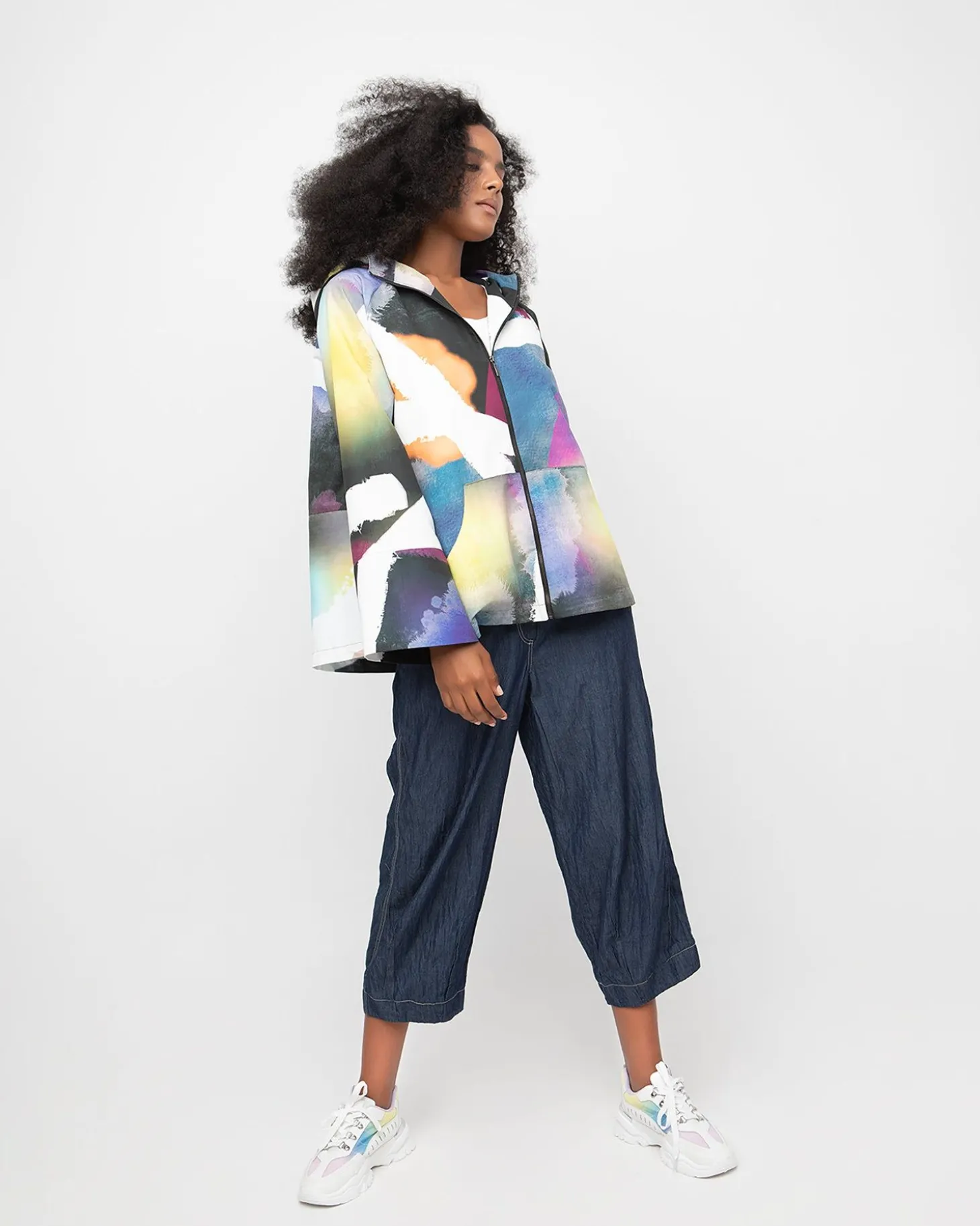 Women Alembika Ozai N Ku Jogger Jacket, Fireworks