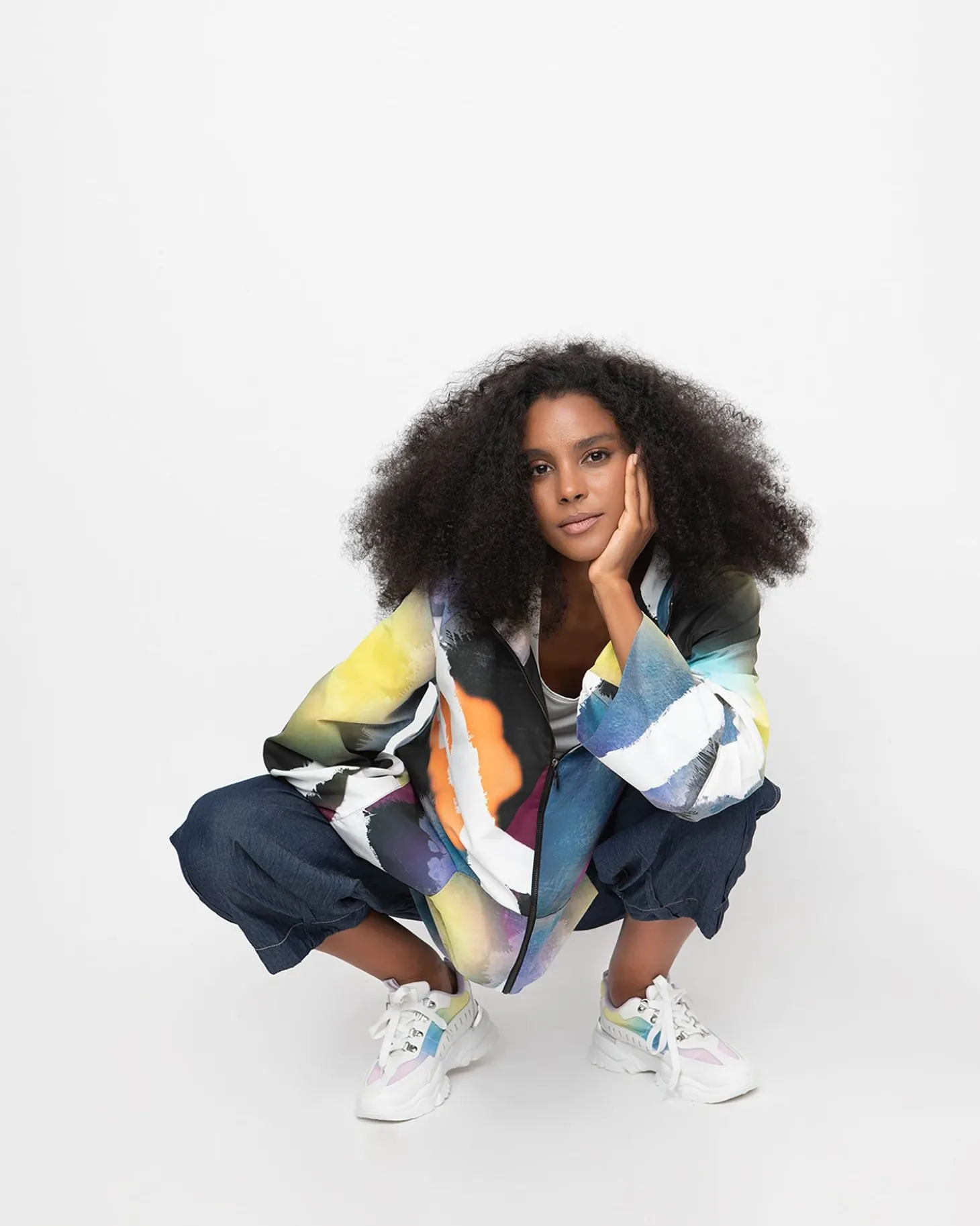 Women Alembika Ozai N Ku Jogger Jacket, Fireworks