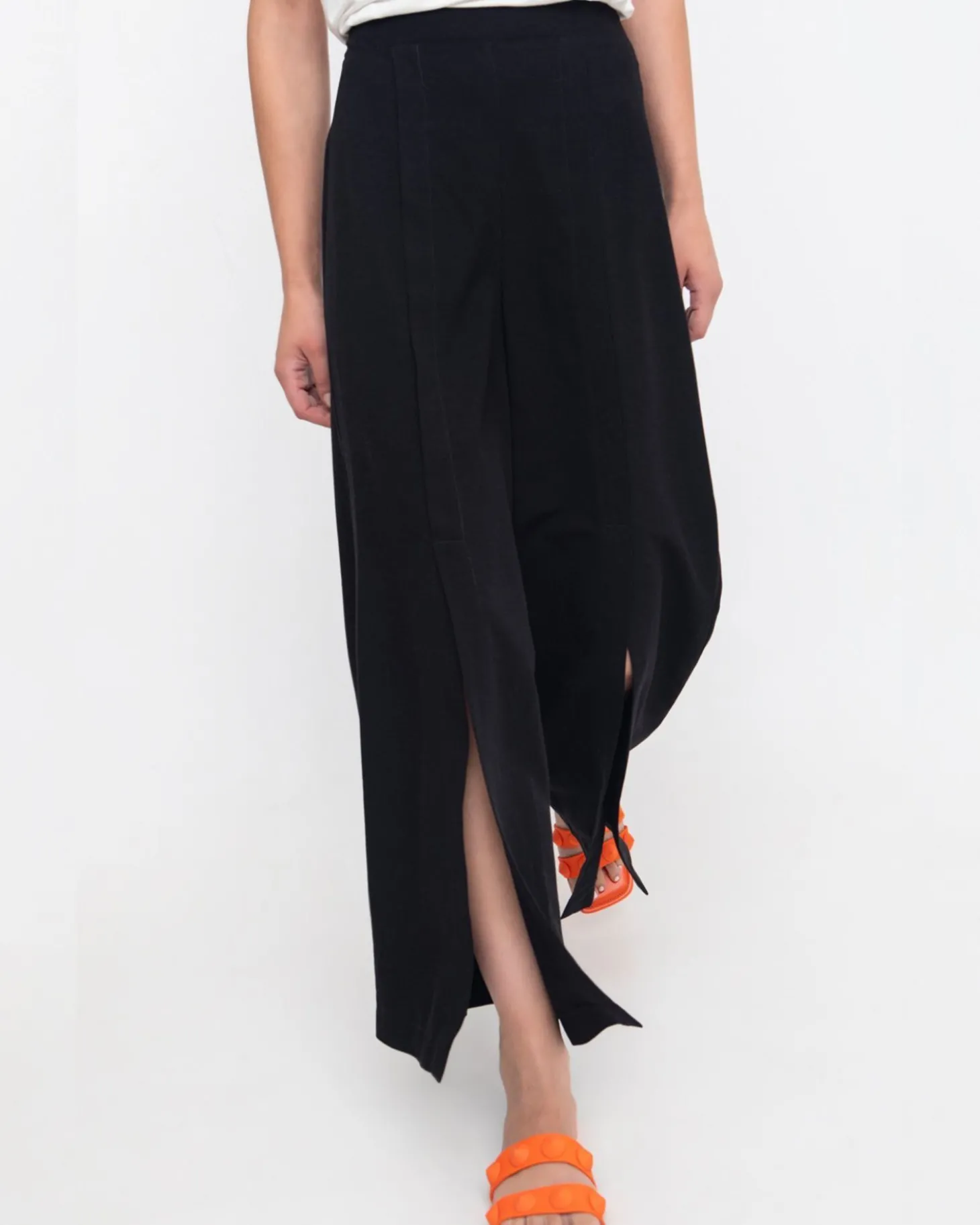Women Alembika Ozai N Ku Must-Have Slit-Front Flare Pants, Black