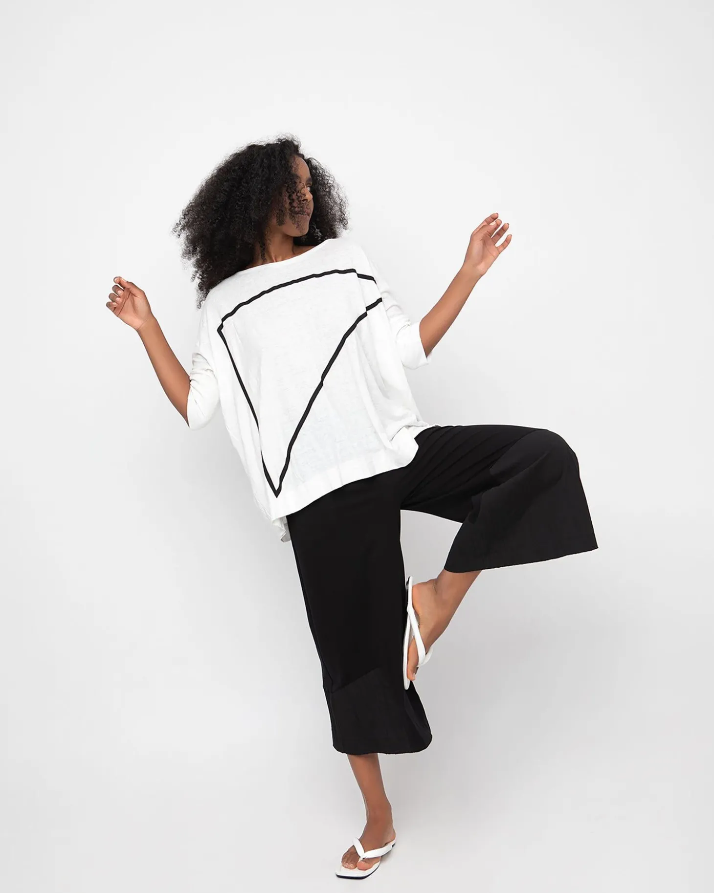 Women Alembika Ozai N Ku Pleated Lounge Pants, Black