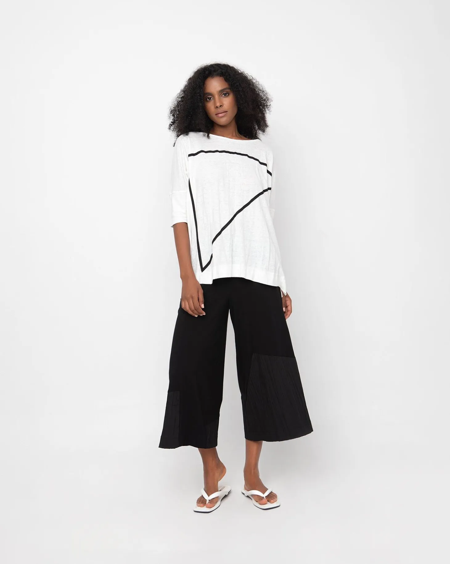 Women Alembika Ozai N Ku Pleated Lounge Pants, Black