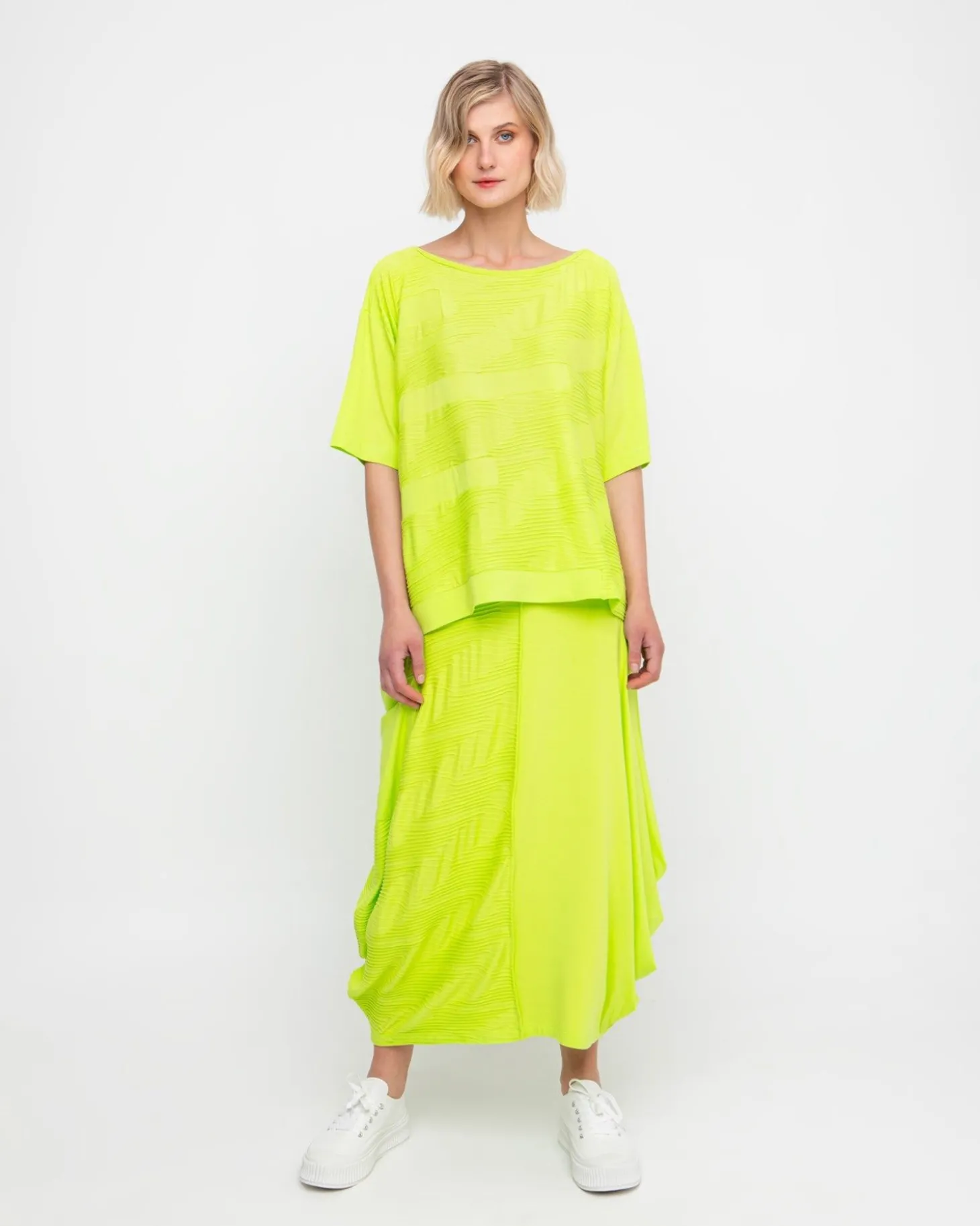 Women Alembika Ozai N Ku Racquet Skirt, Lime