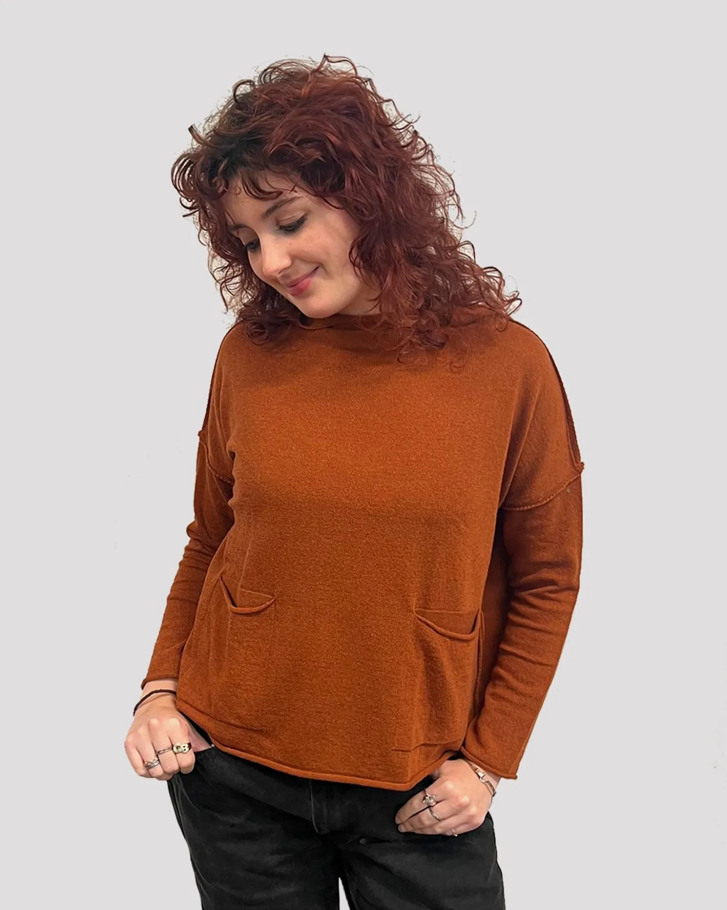 Women Alembika Ozai N Ku Techie Sweater Top, Rust