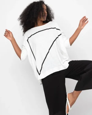 Women Alembika Ozai N Ku Triangle Tee, White