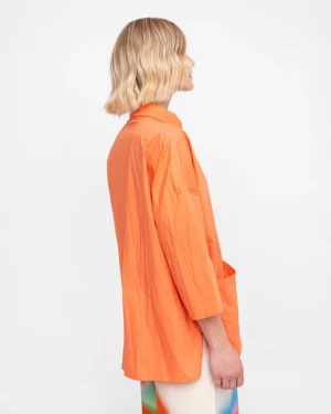Women Alembika Ozai N Ku Trickster Crinkle Shirt, Peach