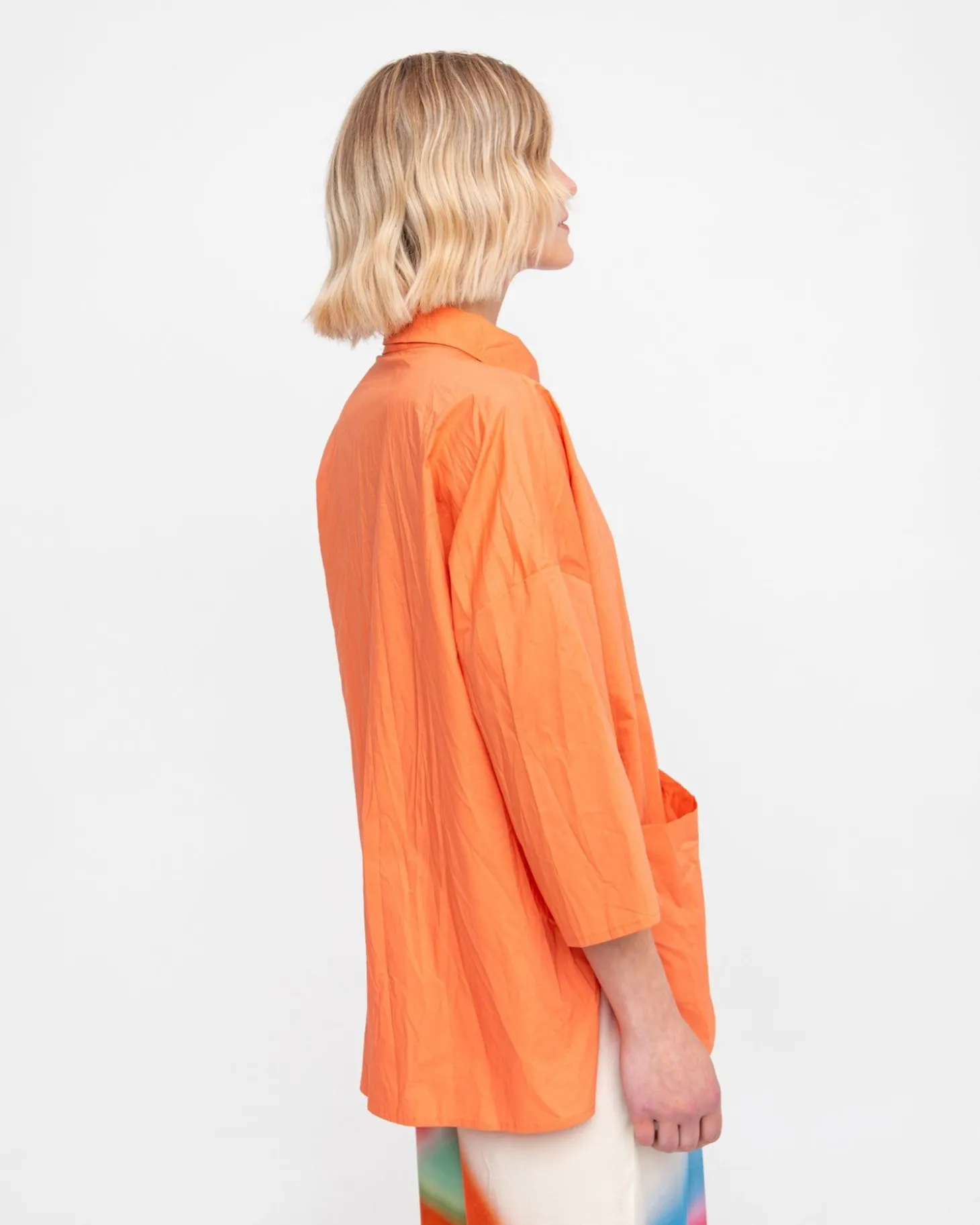 Women Alembika Ozai N Ku Trickster Crinkle Shirt, Peach