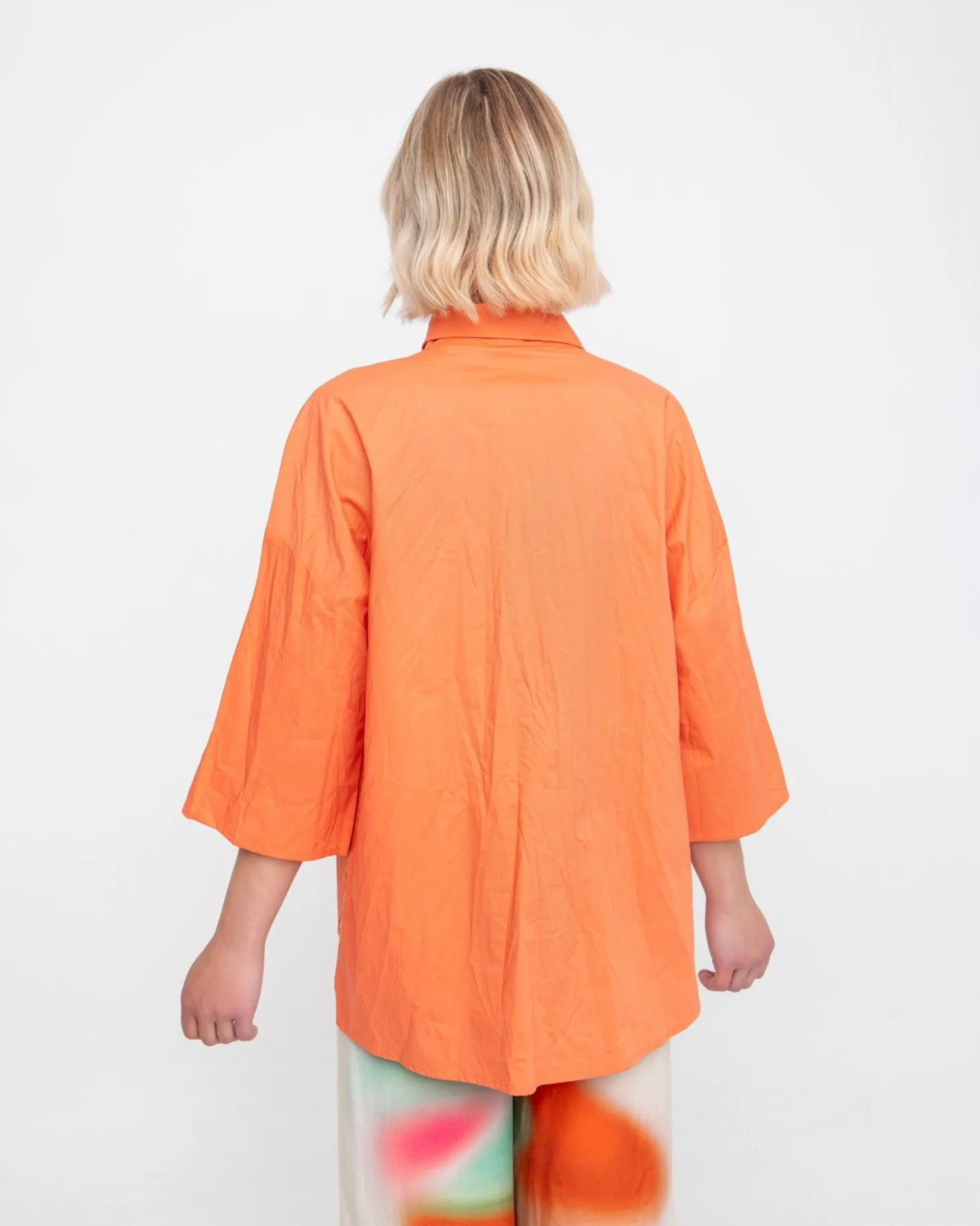 Women Alembika Ozai N Ku Trickster Crinkle Shirt, Peach