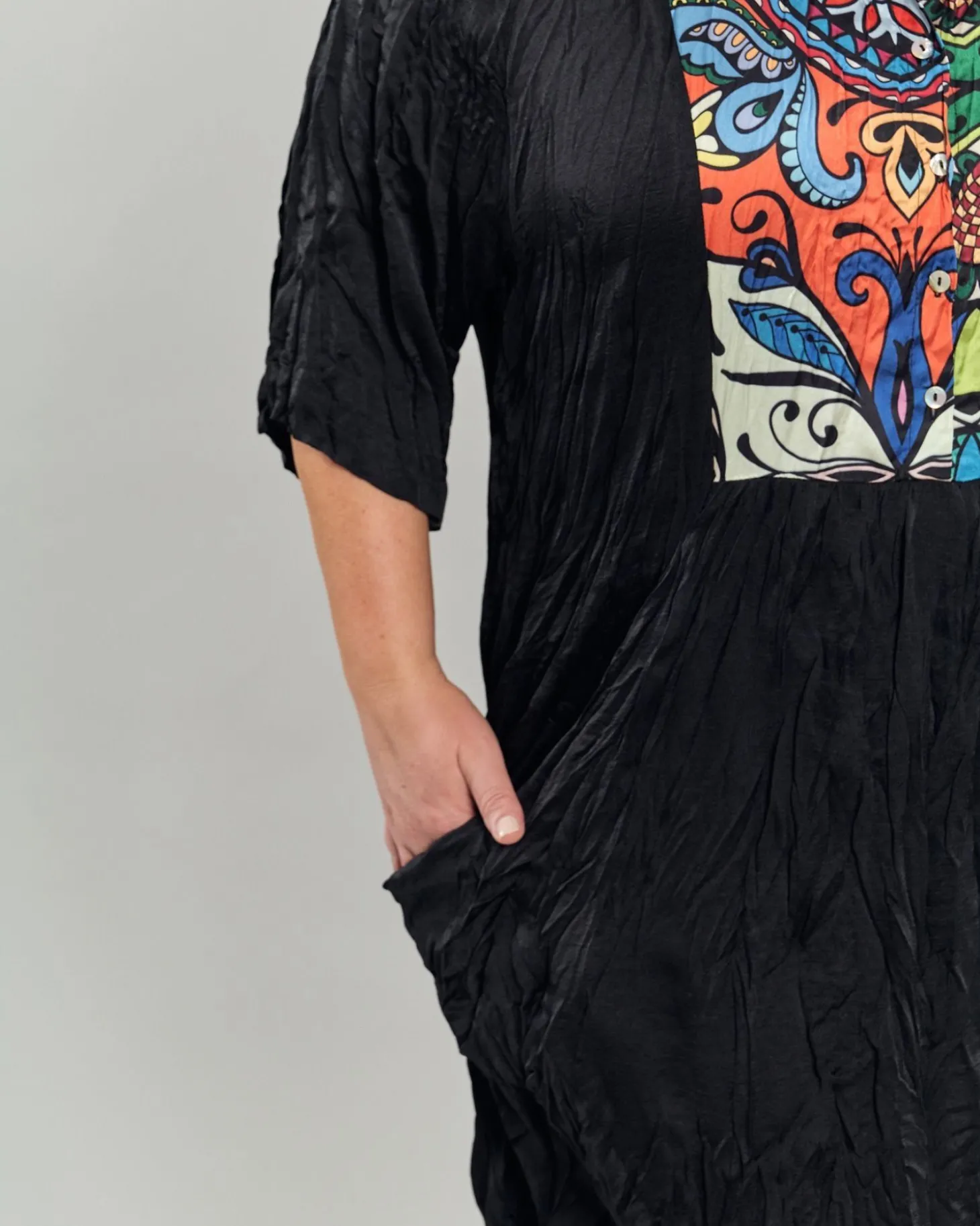 Women Alembika Paisley Bib Crinkle Maxi Dress, Multip