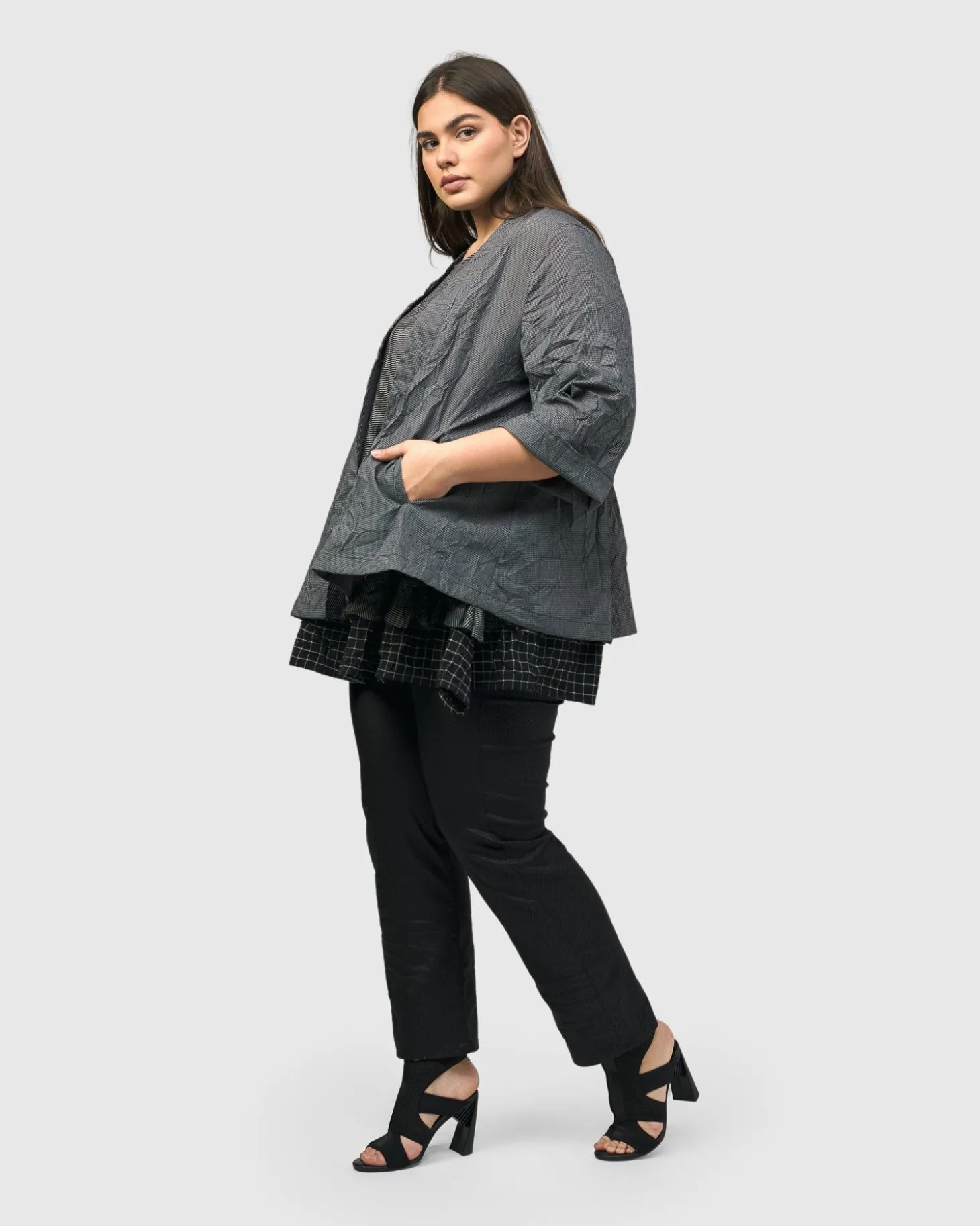 Women Alembika Pandora Woven Jacket, Net