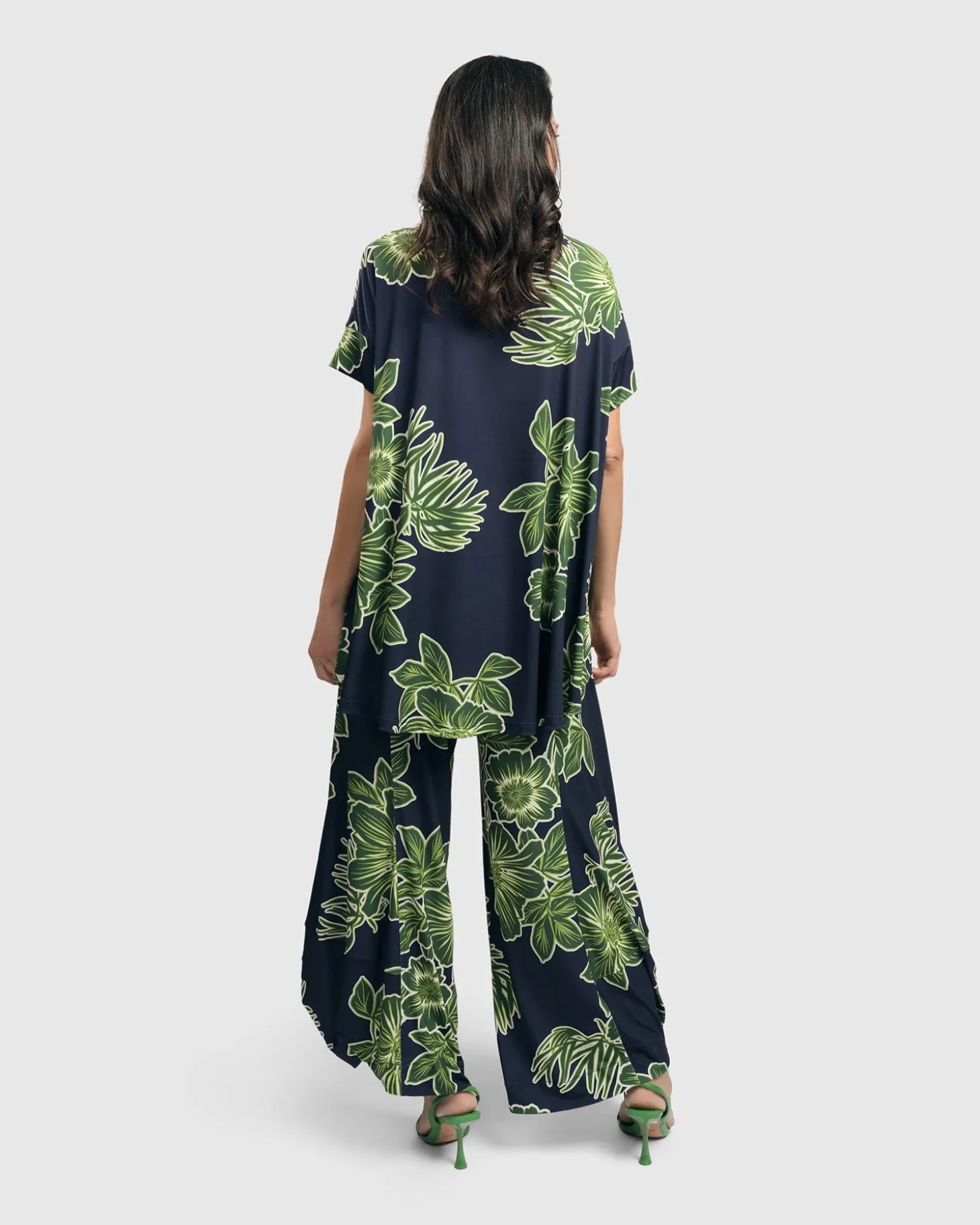 Women Alembika Paradise Punto Pants, Royal/Green