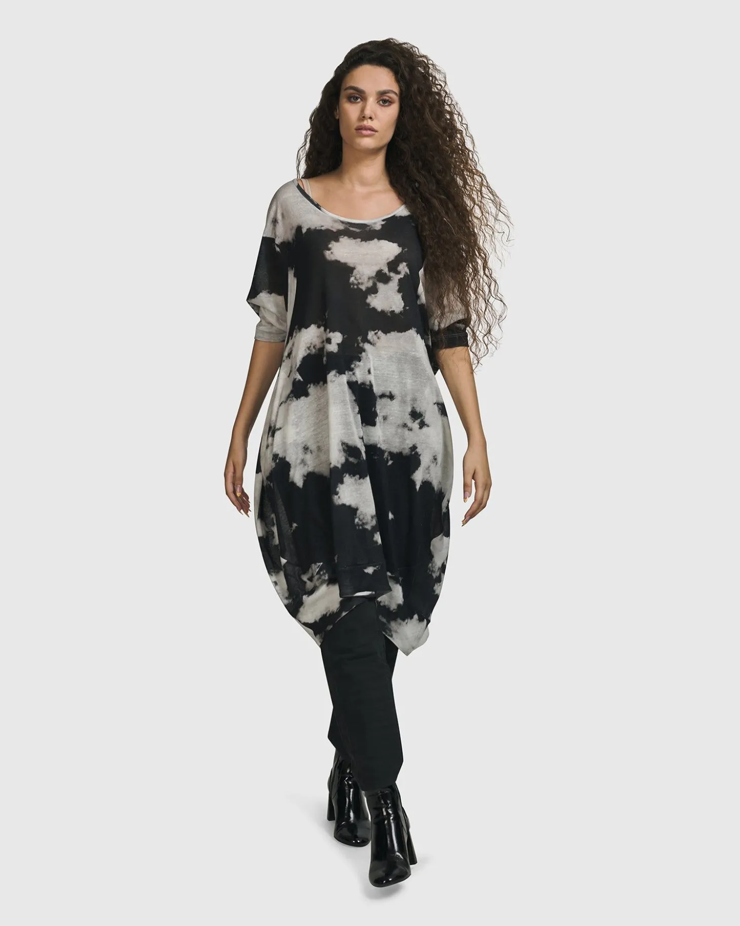 Women Alembika Parisian Sky Dress, Smoke