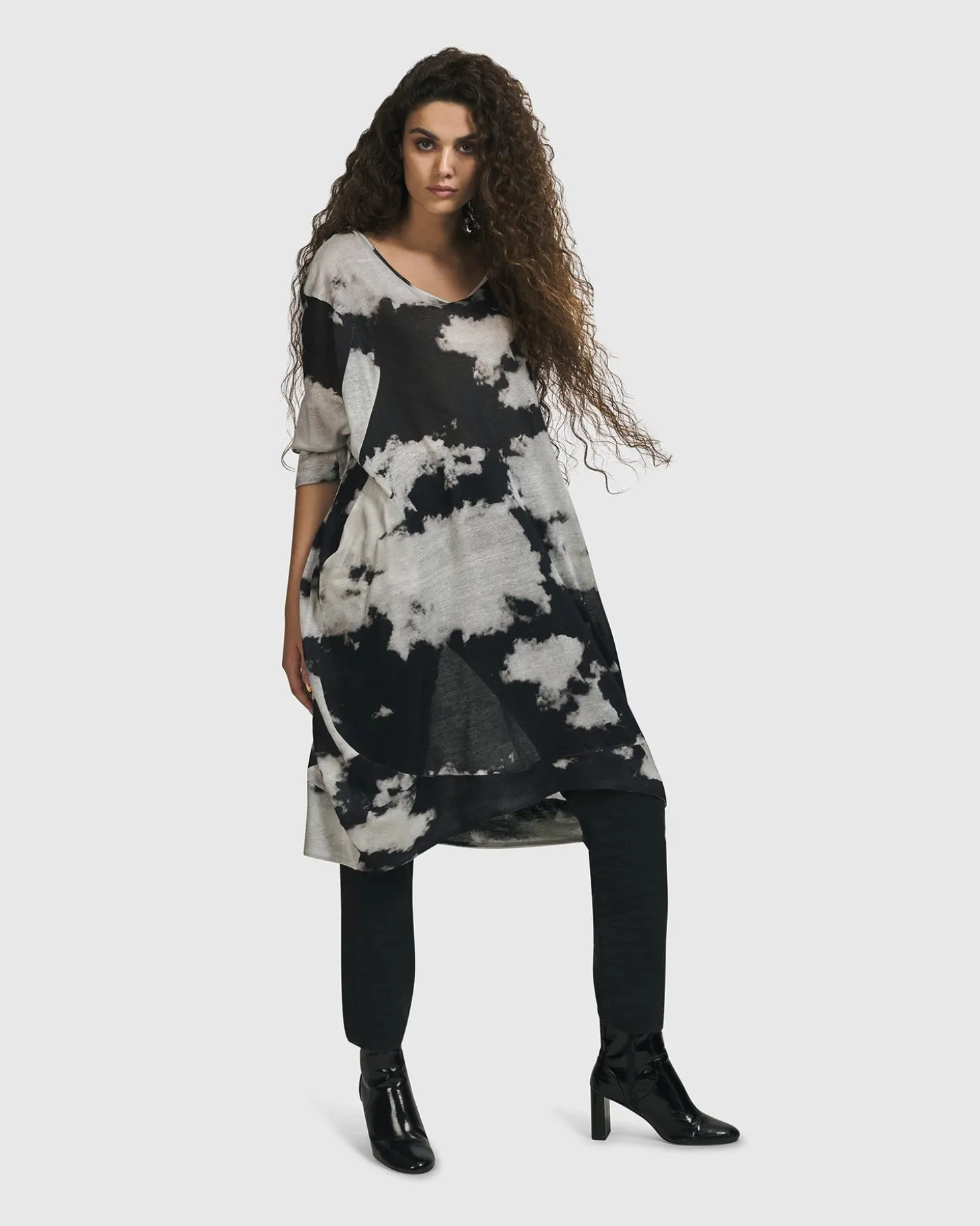 Women Alembika Parisian Sky Dress, Smoke