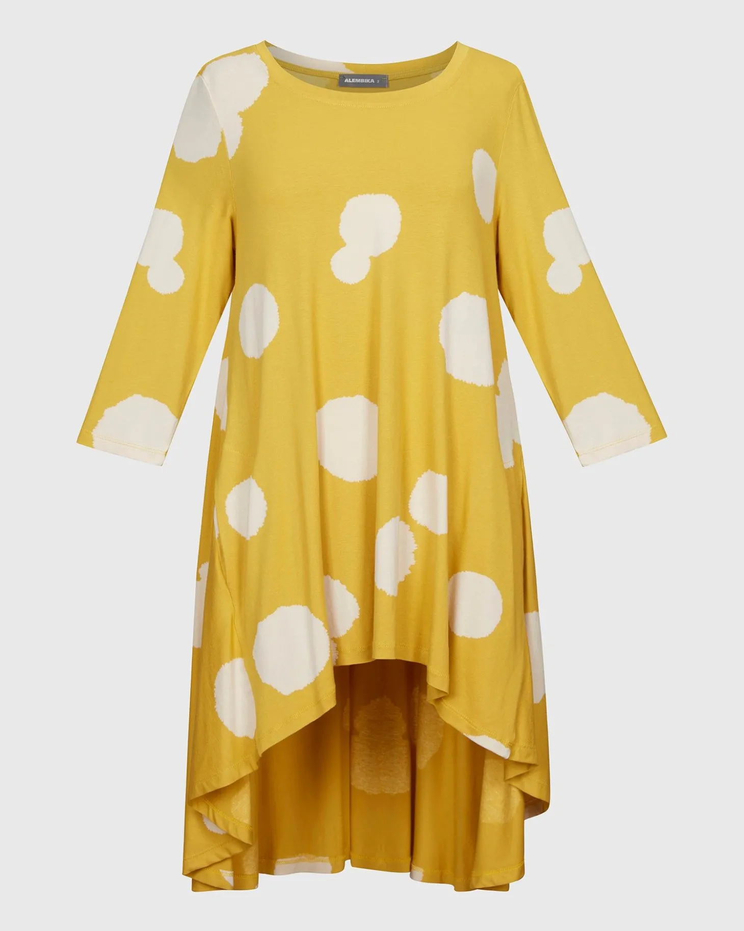 Women Alembika Perfect Swing Tunic Top, Canary Spots