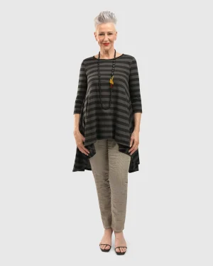 Women Alembika Perfect Swing Tunic Top, Stripes