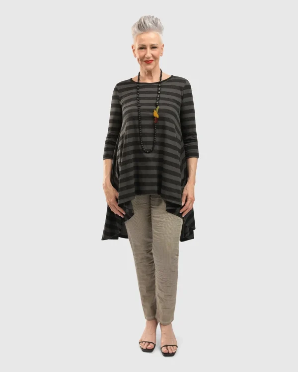 Women Alembika Perfect Swing Tunic Top, Stripes