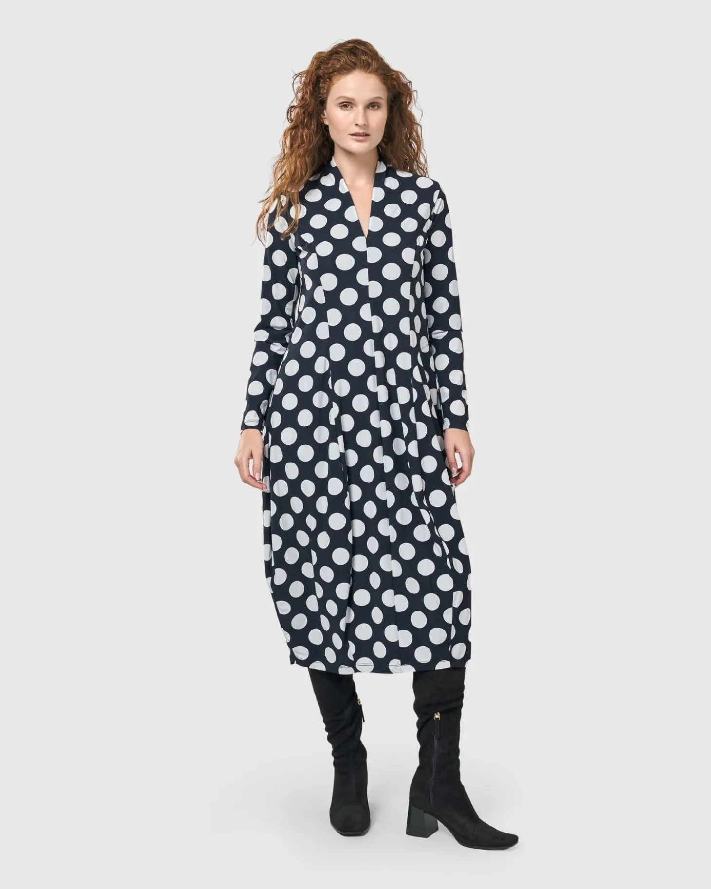 Women Alembika Piper Cocoon Dress, Circles