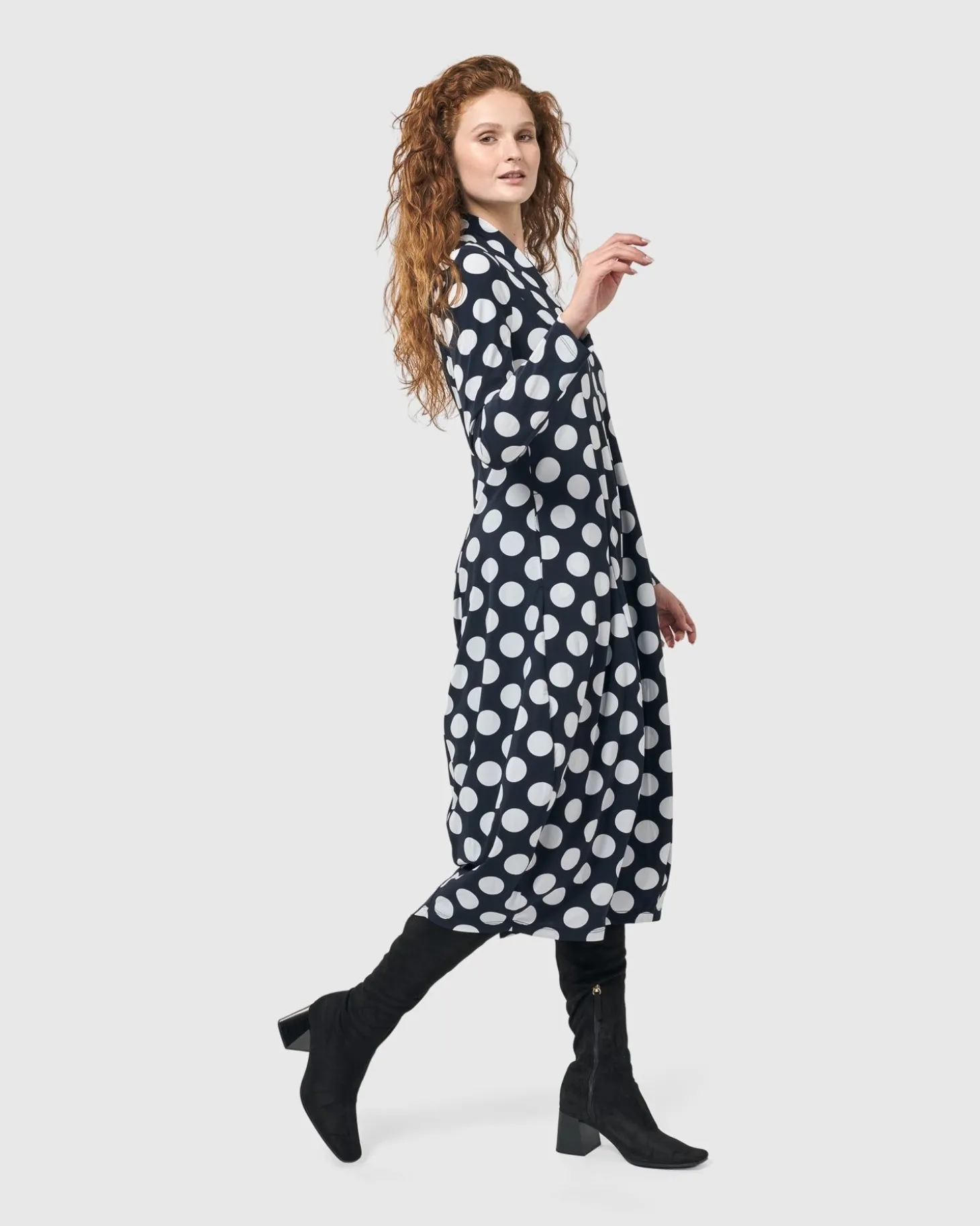 Women Alembika Piper Cocoon Dress, Circles