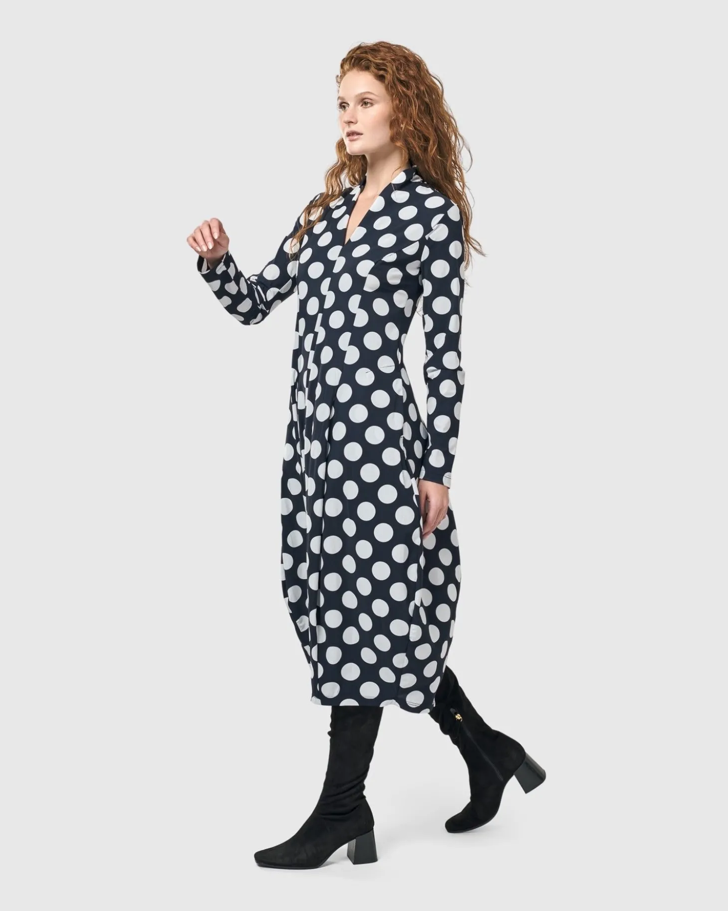 Women Alembika Piper Cocoon Dress, Circles
