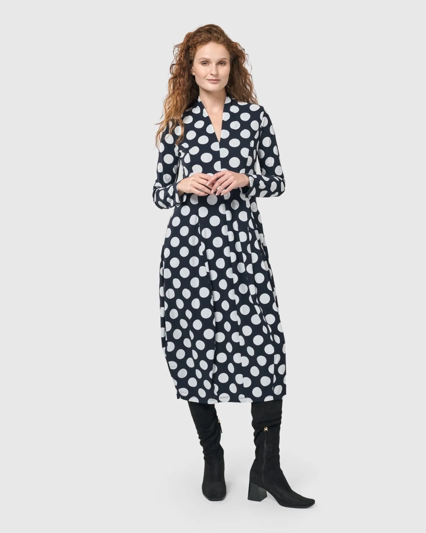 Women Alembika Piper Cocoon Dress, Circles