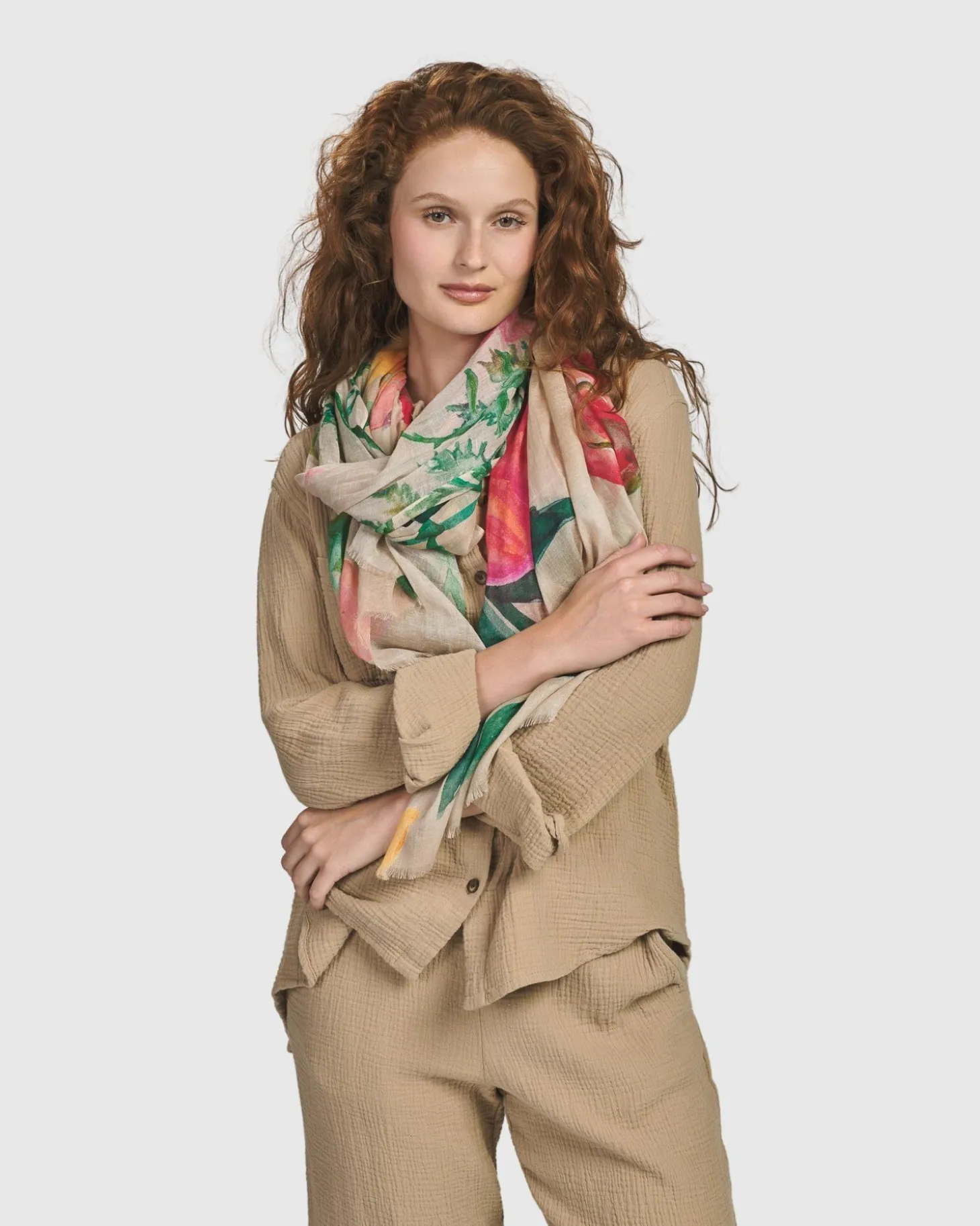 Women Alembika Primavera Scarf, Peony