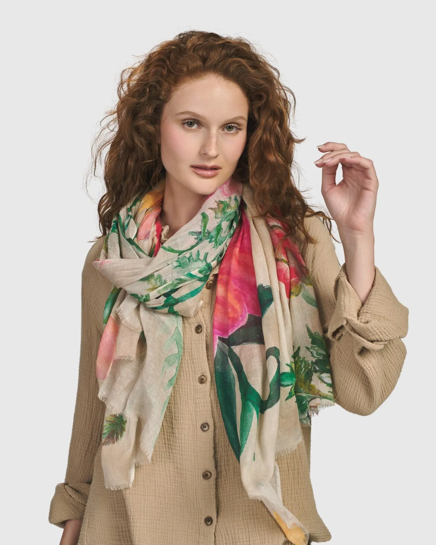 Women Alembika Primavera Scarf, Peony