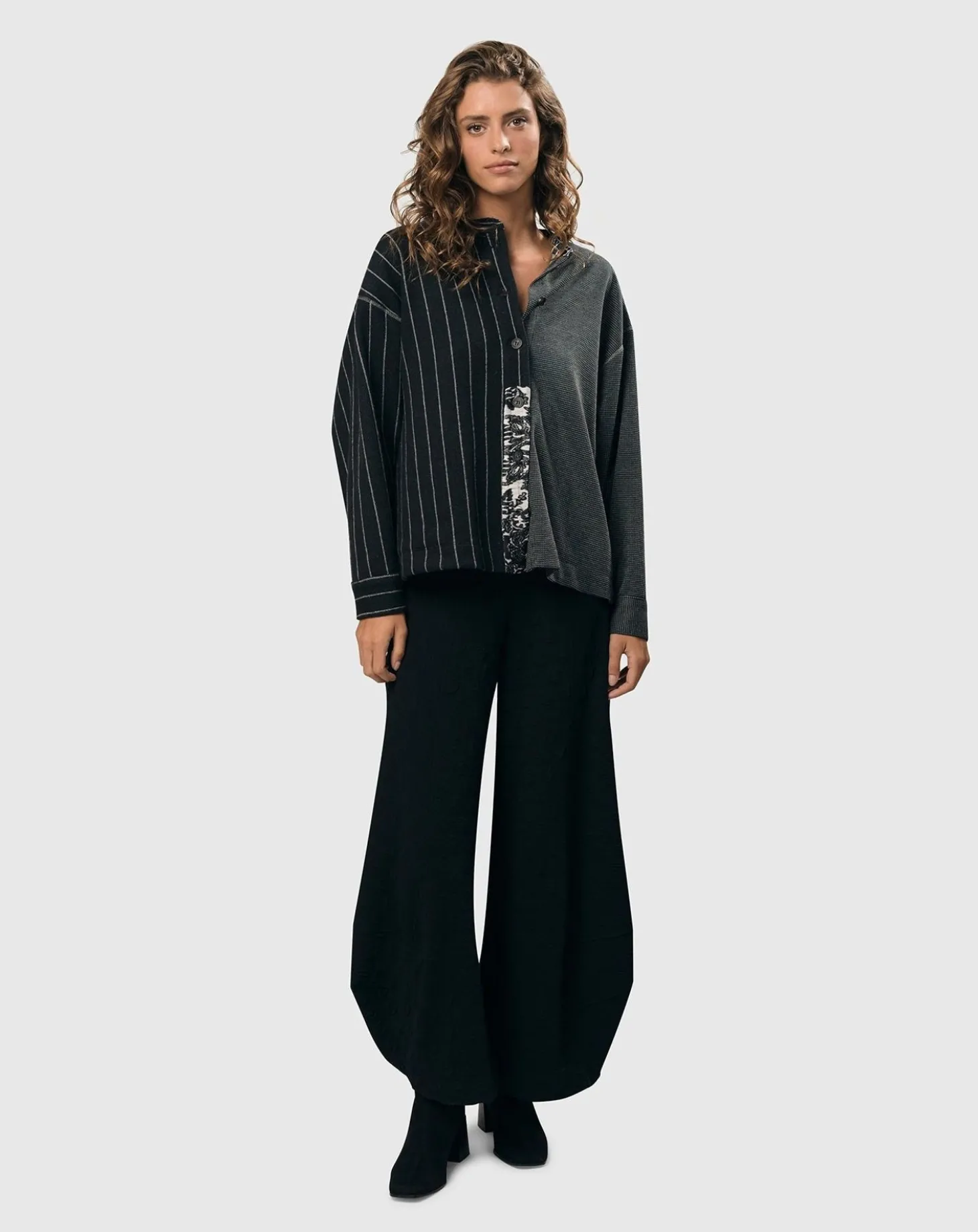 Women Alembika Pucker Dot Punto Pants, Black