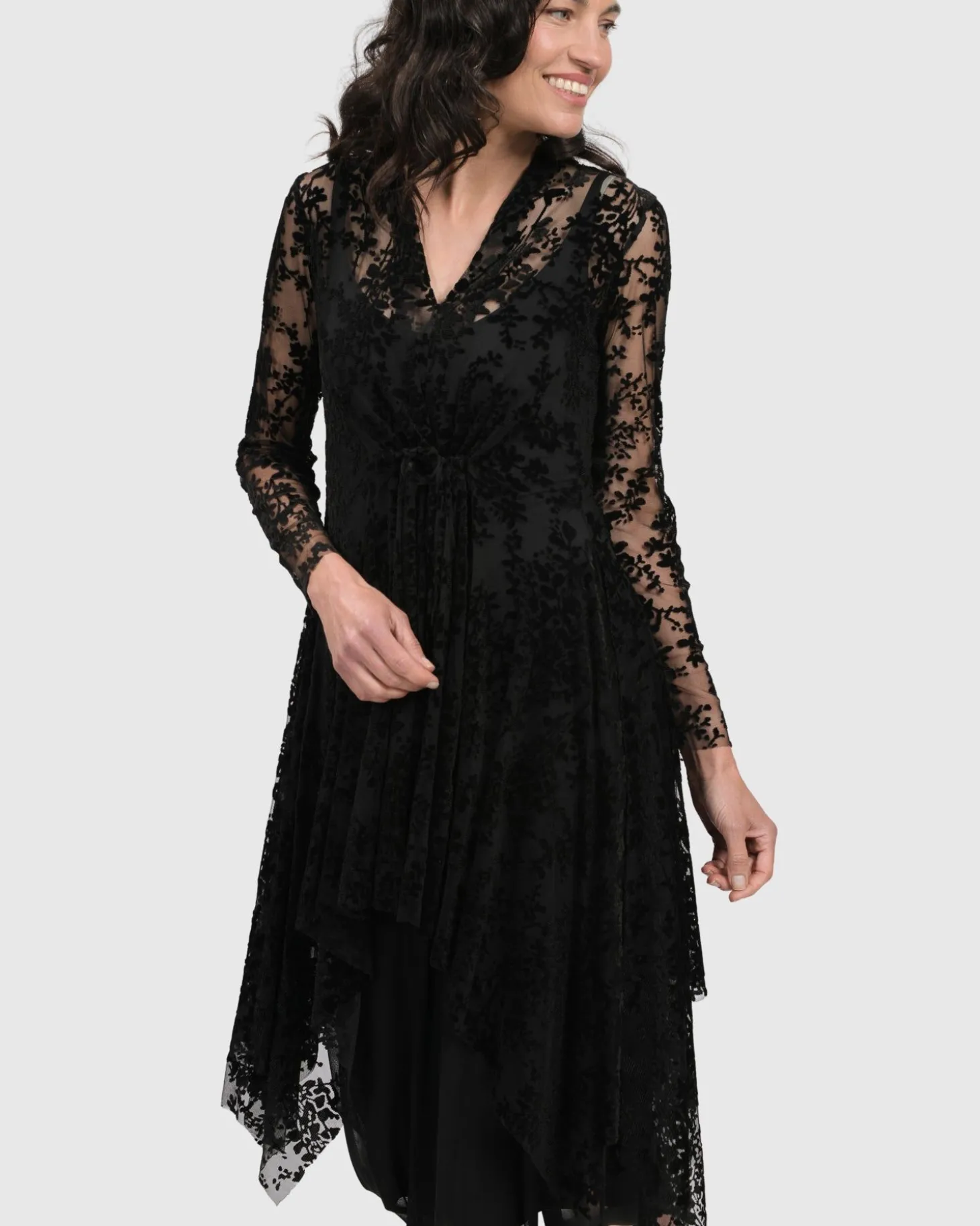Women Alembika Racey Lacey Tunic Top, Lace