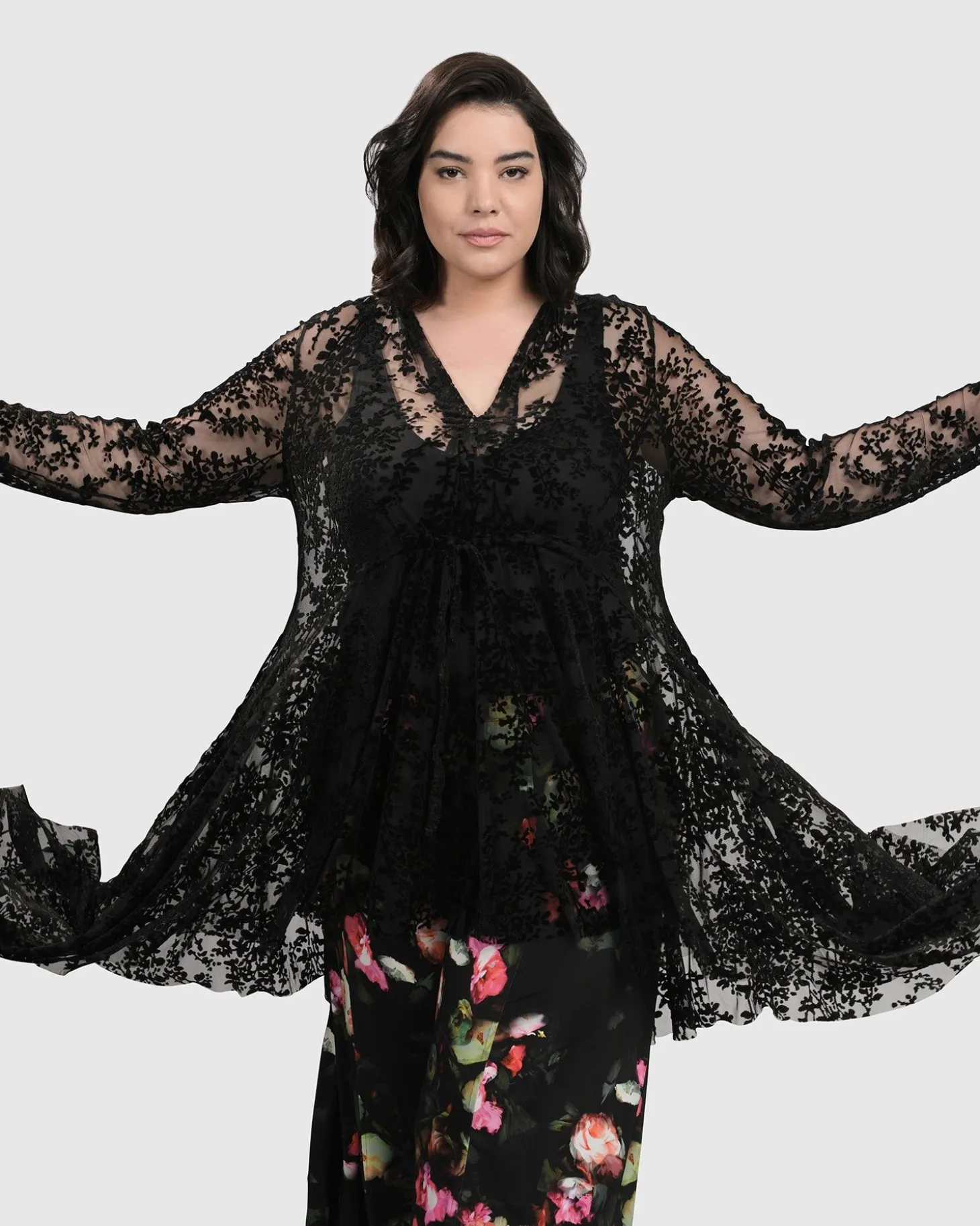 Women Alembika Racey Lacey Tunic Top, Lace