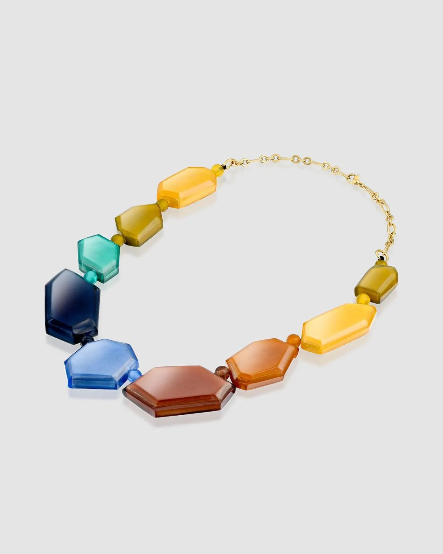 Women Alembika Rainbow Faceted Bead Necklace, Multi
