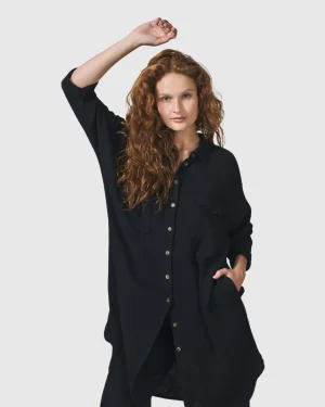 Women Alembika Recreation Shirt Dress, Black