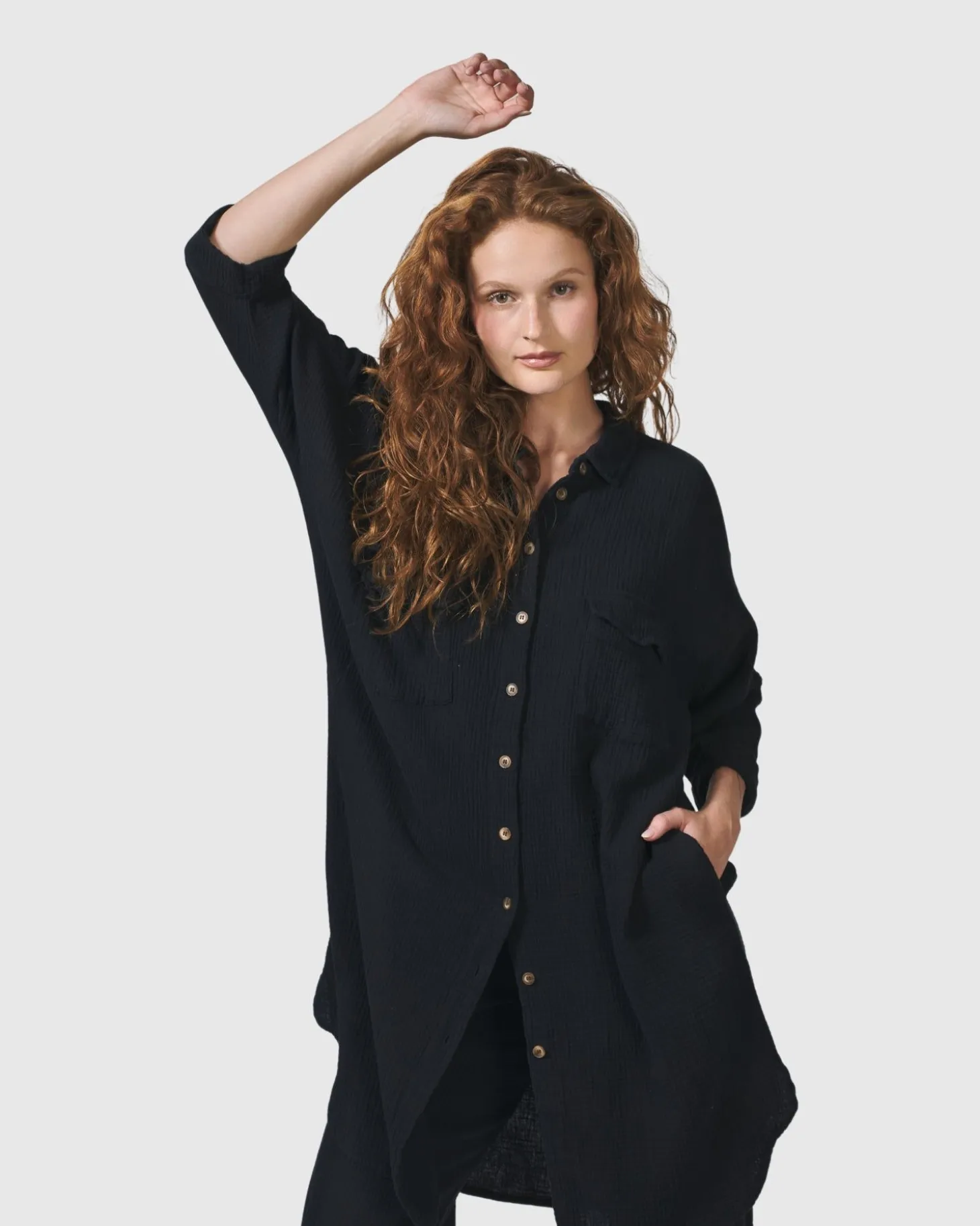 Women Alembika Recreation Shirt Dress, Black