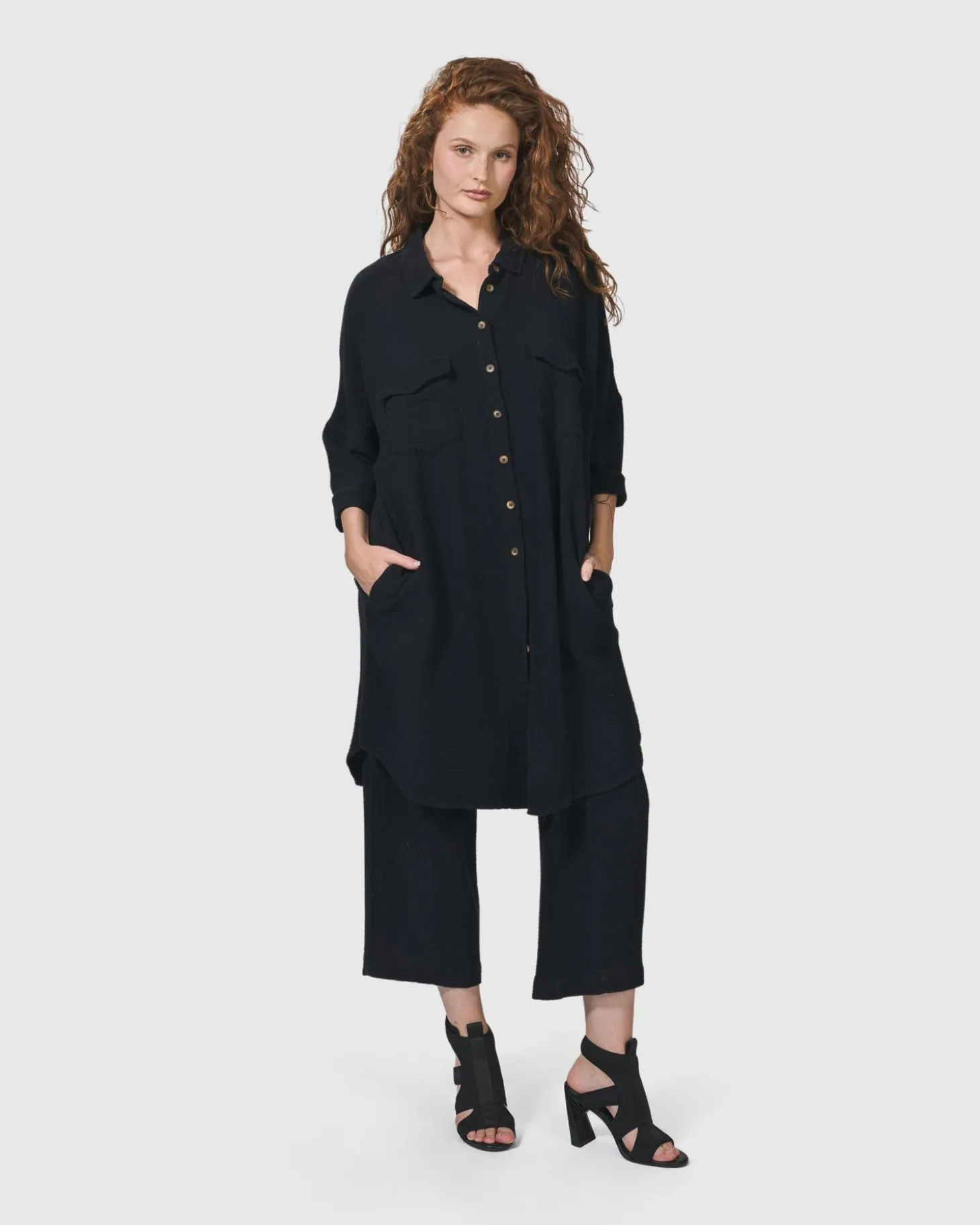 Women Alembika Recreation Shirt Dress, Black