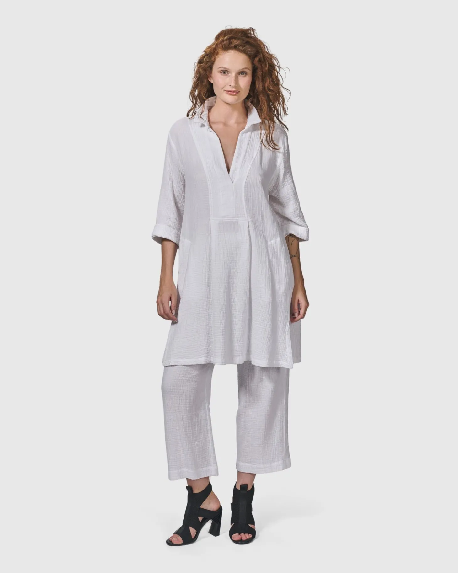 Women Alembika Recreation Tunic Top, White