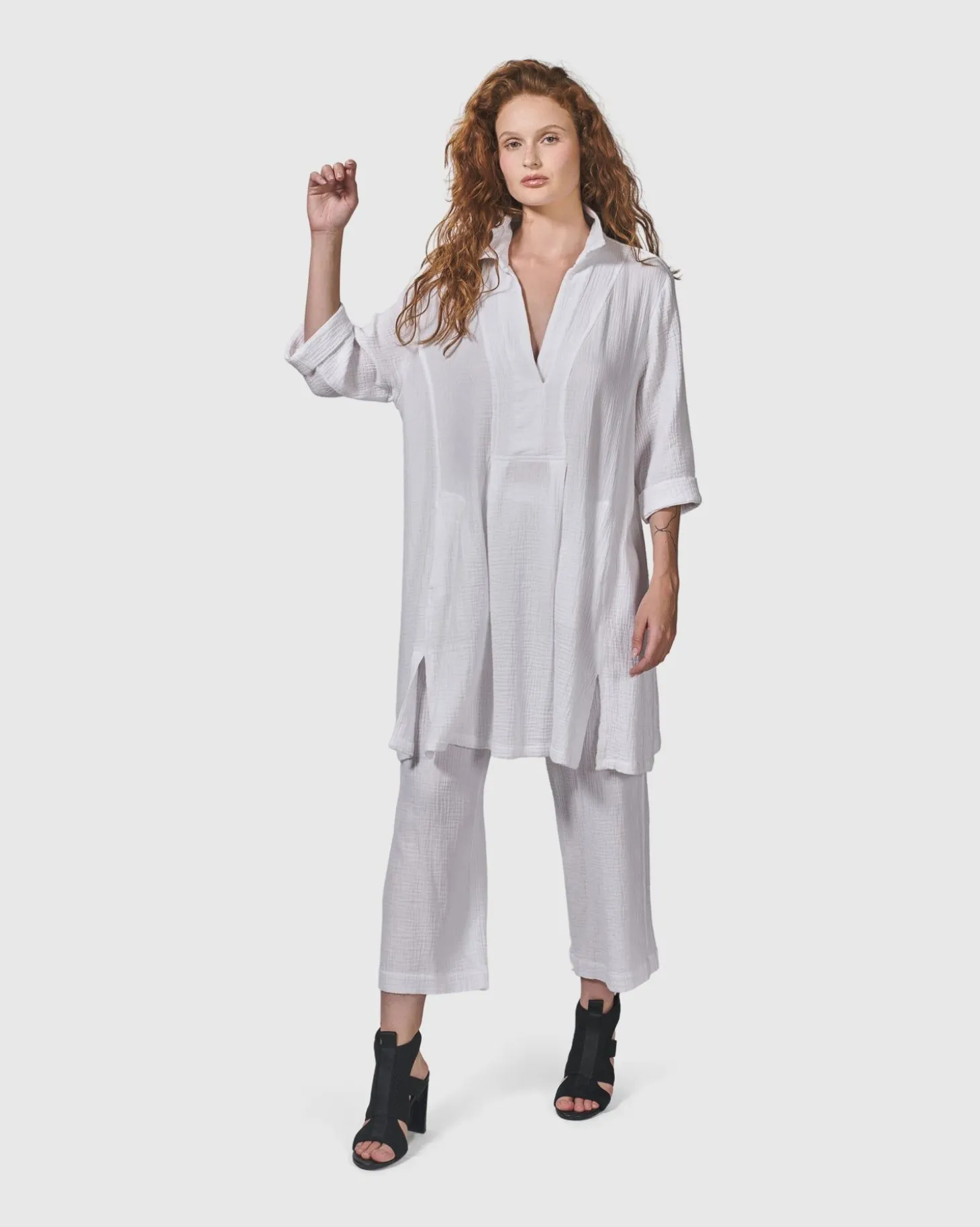 Women Alembika Recreation Tunic Top, White