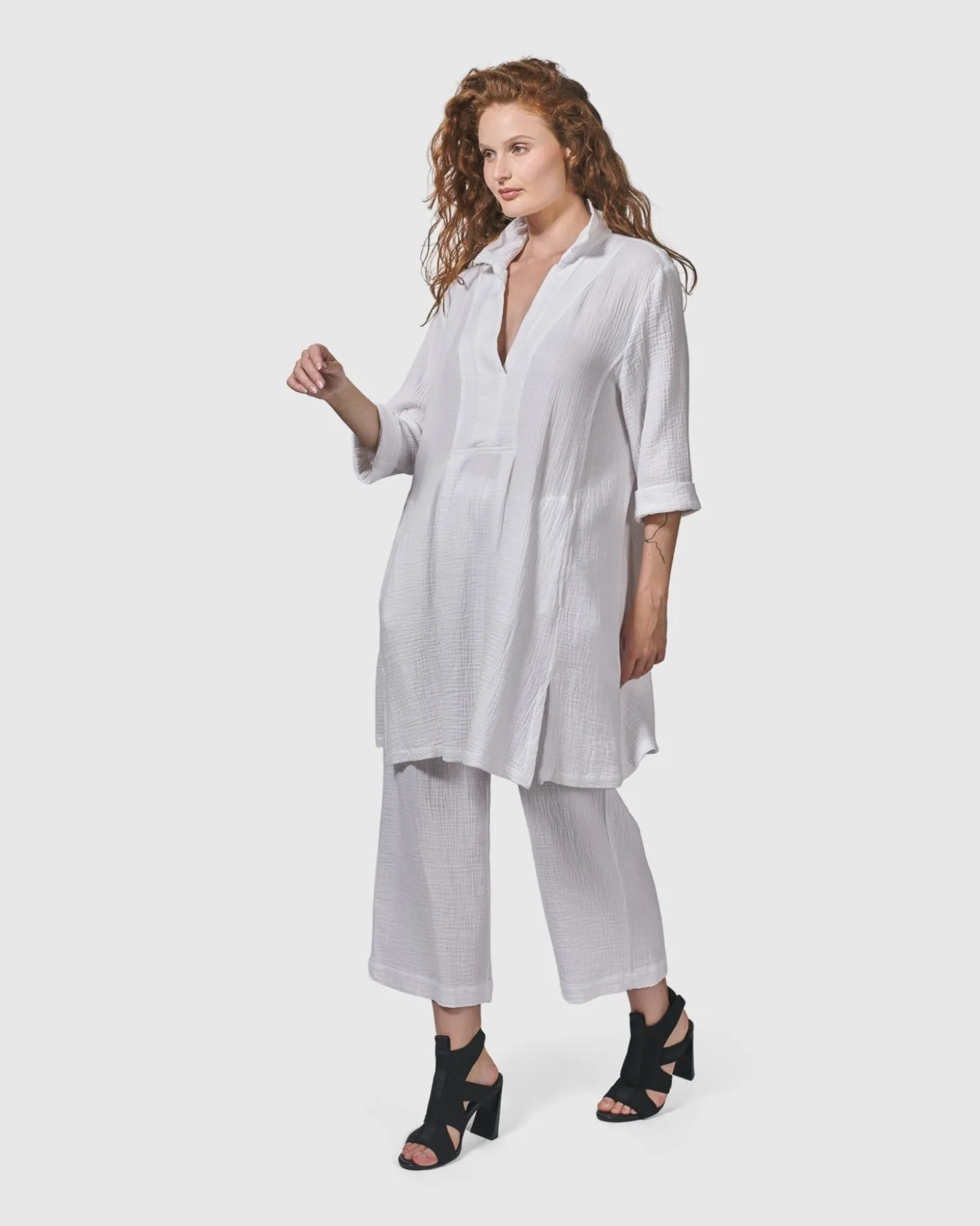 Women Alembika Recreation Tunic Top, White