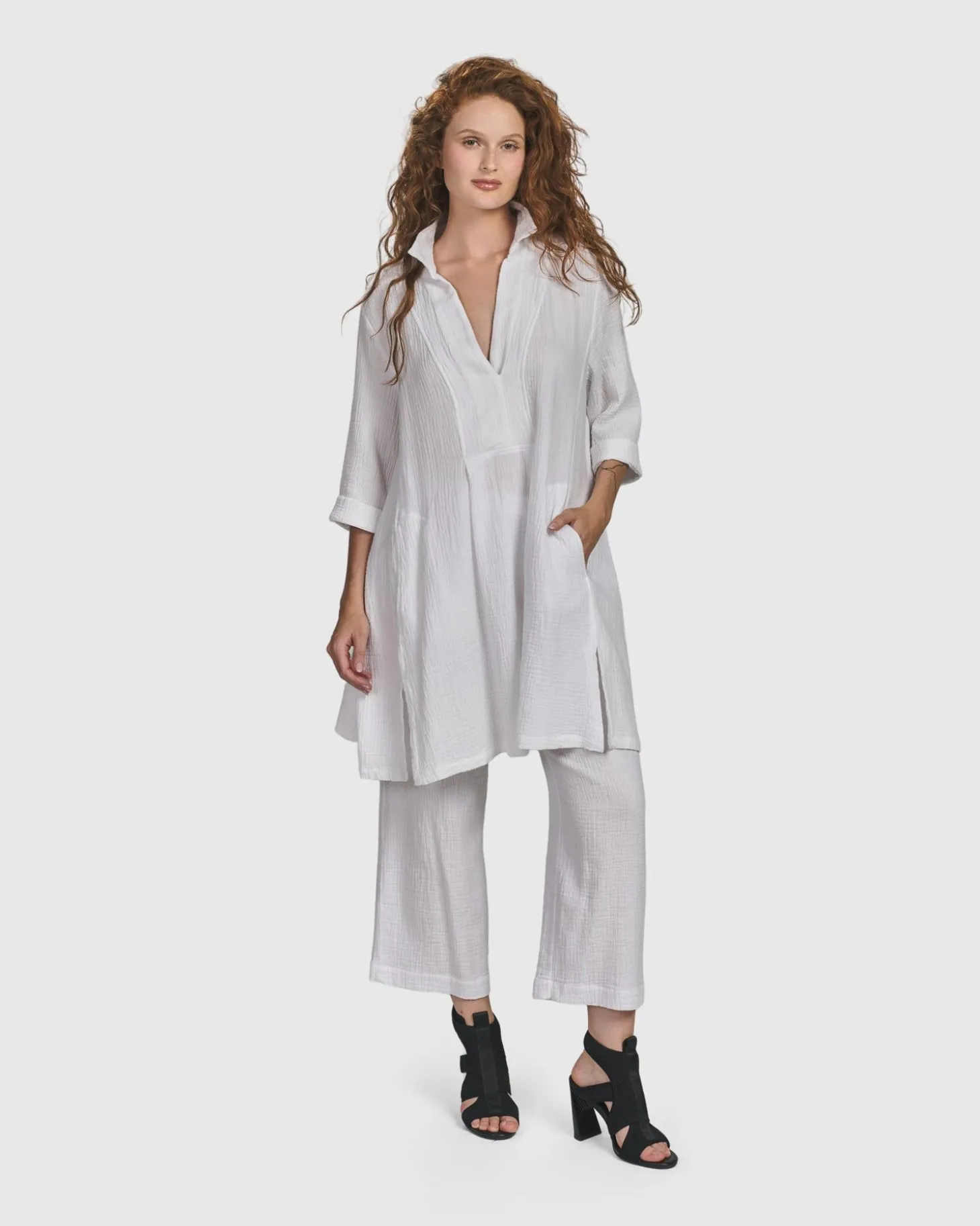 Women Alembika Recreation Tunic Top, White