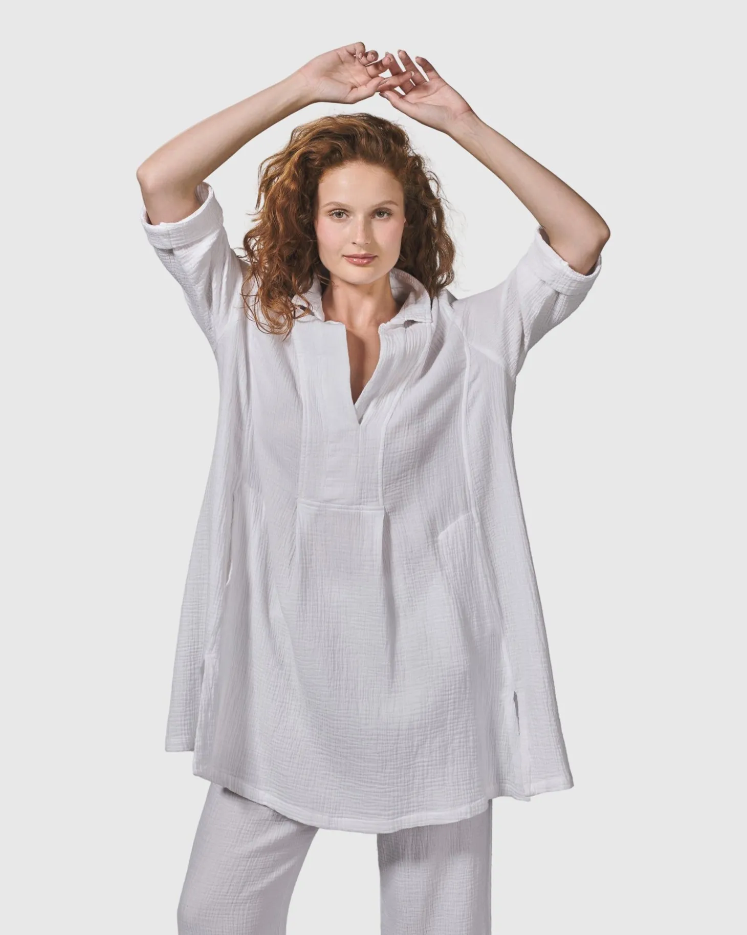 Women Alembika Recreation Tunic Top, White