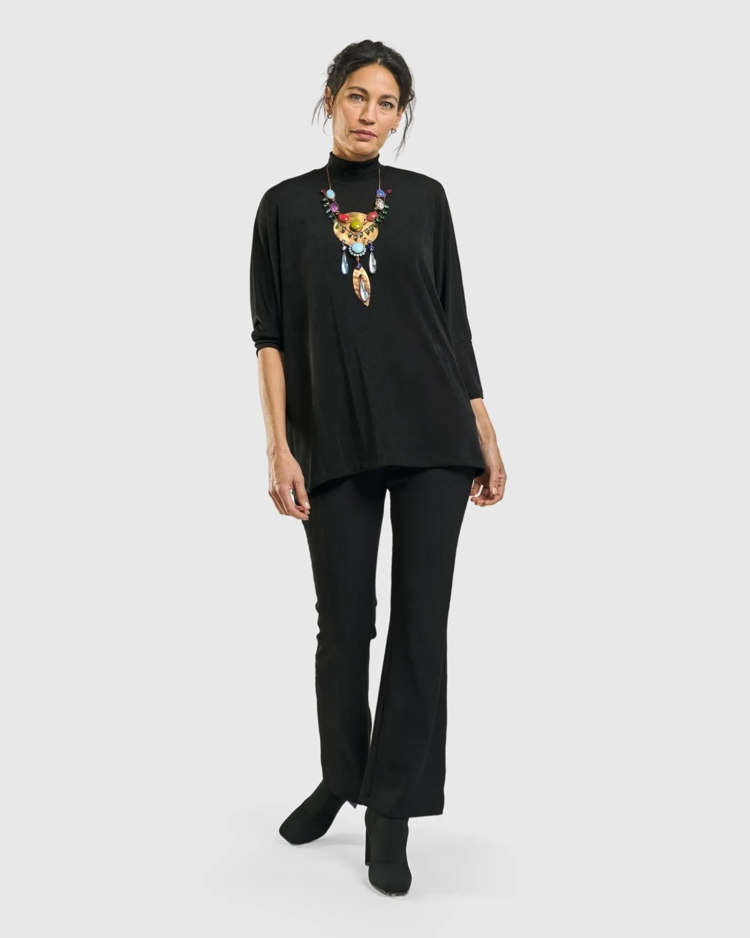 Women Alembika Rookie Mockneck Top, Black