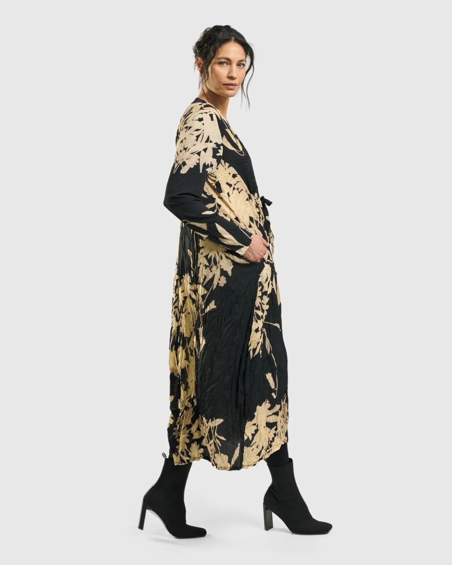 Women Alembika Rosemary Crinkle Tie Dress, Floral