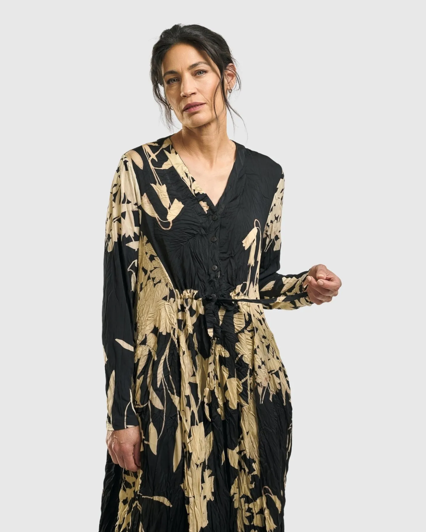 Women Alembika Rosemary Crinkle Tie Dress, Floral
