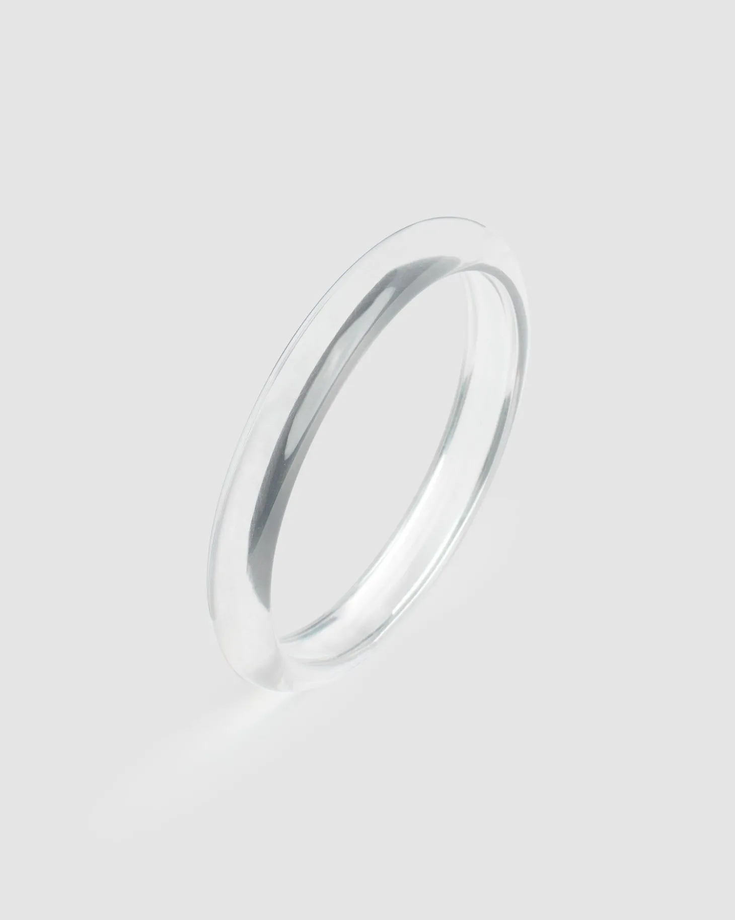 Women Alembika Rounded Bangle Bracelet, Clear